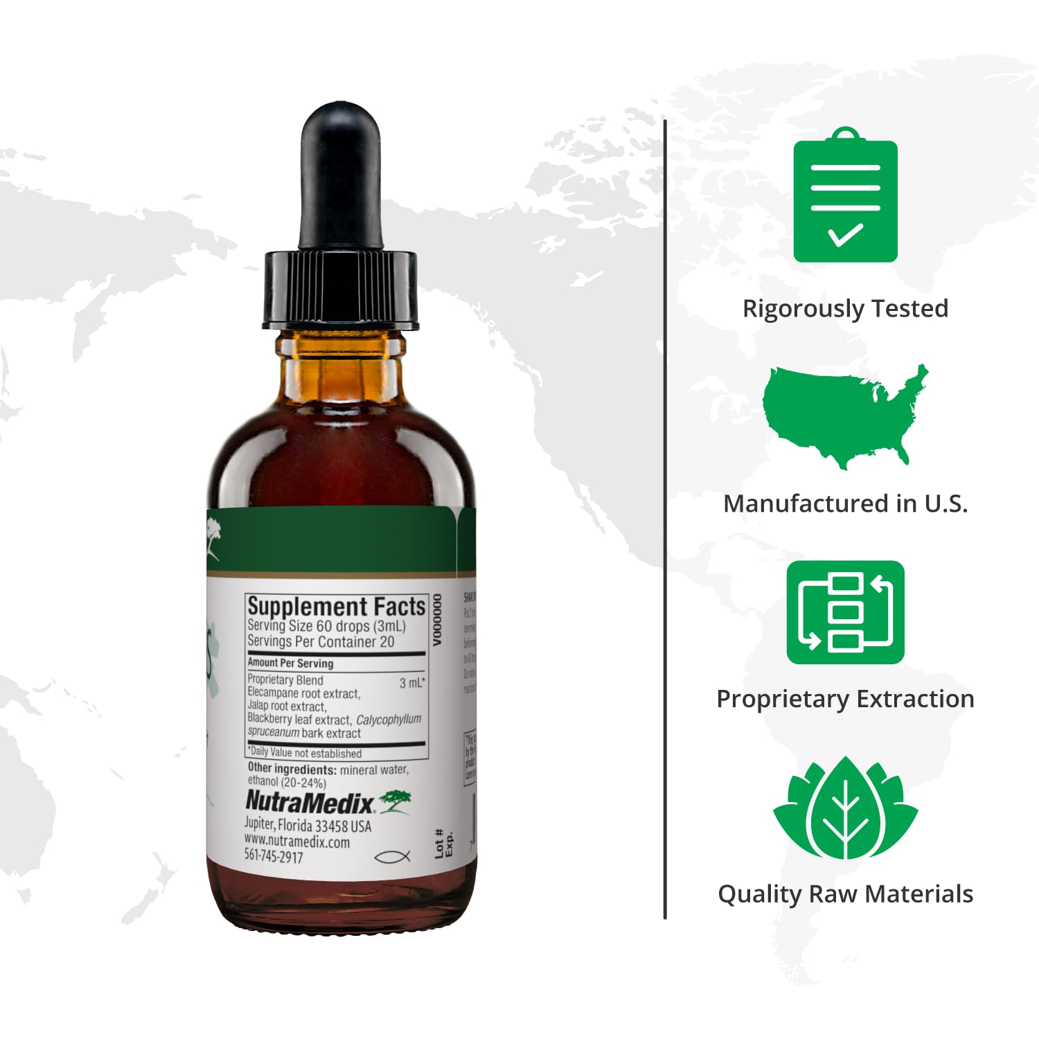 Foto 2 | Suplemento Herbal Líquido Nutramedix Nutra Bbs 60 Ml - Venta Internacional.