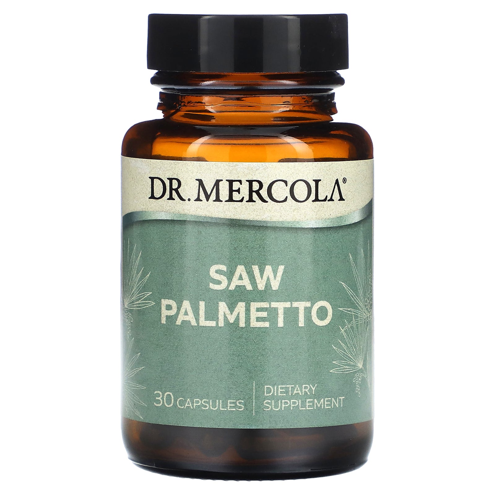 Foto 2 pulgar | Suplemento Dr. Mercola Saw Palmetto 30 Cápsulas (320 Mg/cápsula) - Venta Internacional.