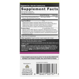 Foto 2 | Suplemento De Probióticos Extra Fuertes Para Mujeres De Ancient Nutrition, 60 Cápsulas - Venta Internacional.