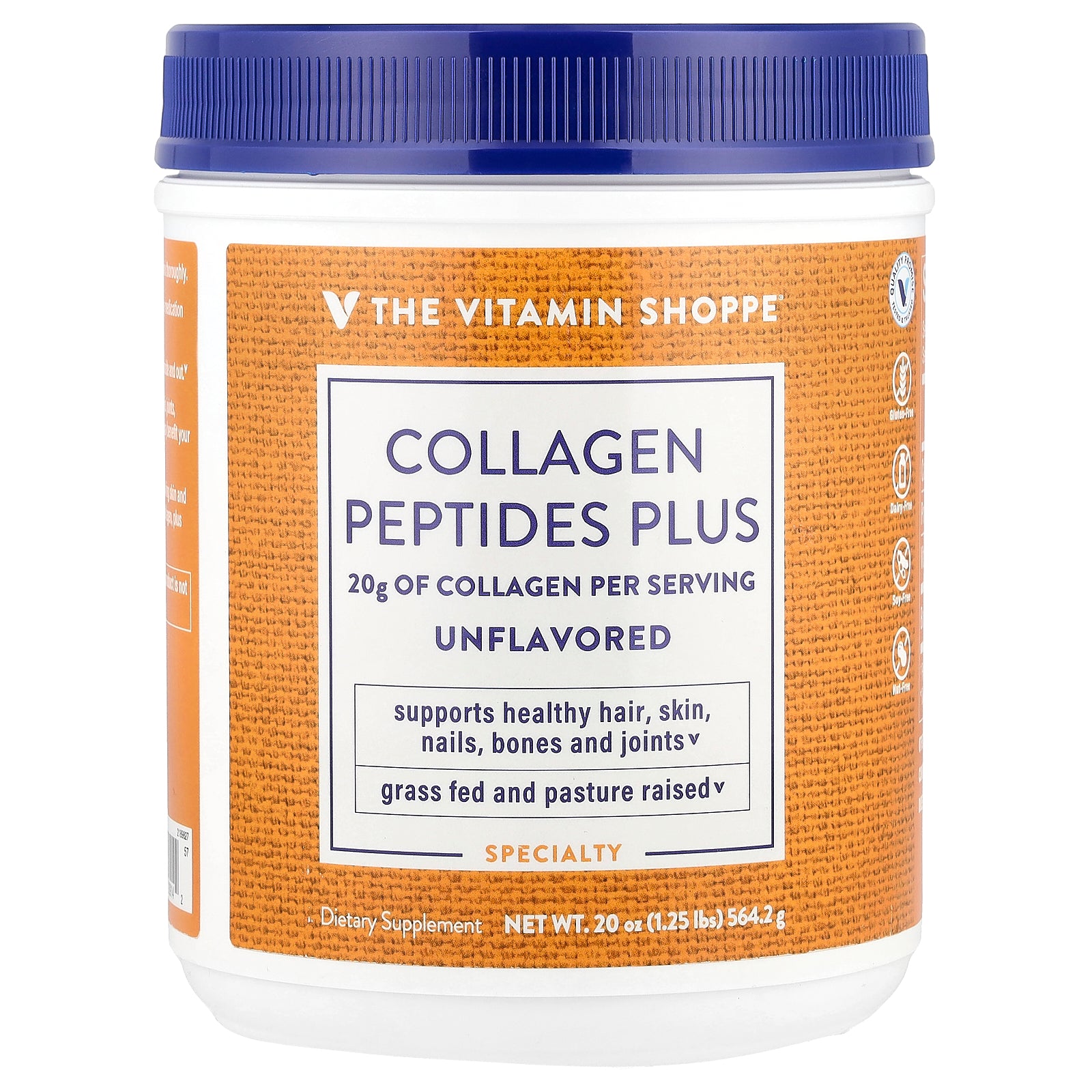 Foto 1 | Complementa Los 564,2 G De Péptidos De Colágeno Plus De Vitamin Shoppe - Venta Internacional.