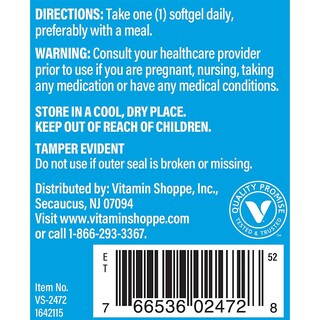 Foto 4 | Suplemento De Vitamina D3 De The Vitamin Shoppe, 400 Ui, 200 Cápsulas Blandas - Venta Internacional.
