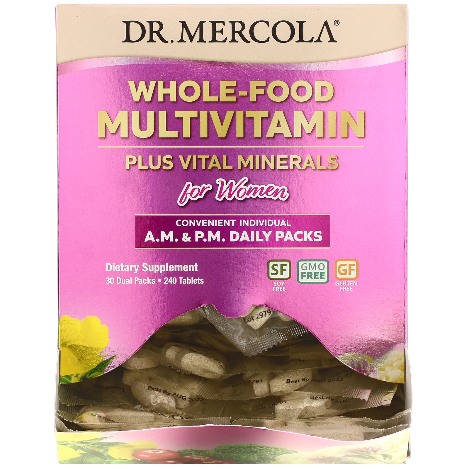 Foto 4 | Suplemento Dr. Mercola Multivitamínico Integral Para Mujeres, 30 Paquetes - Venta Internacional.