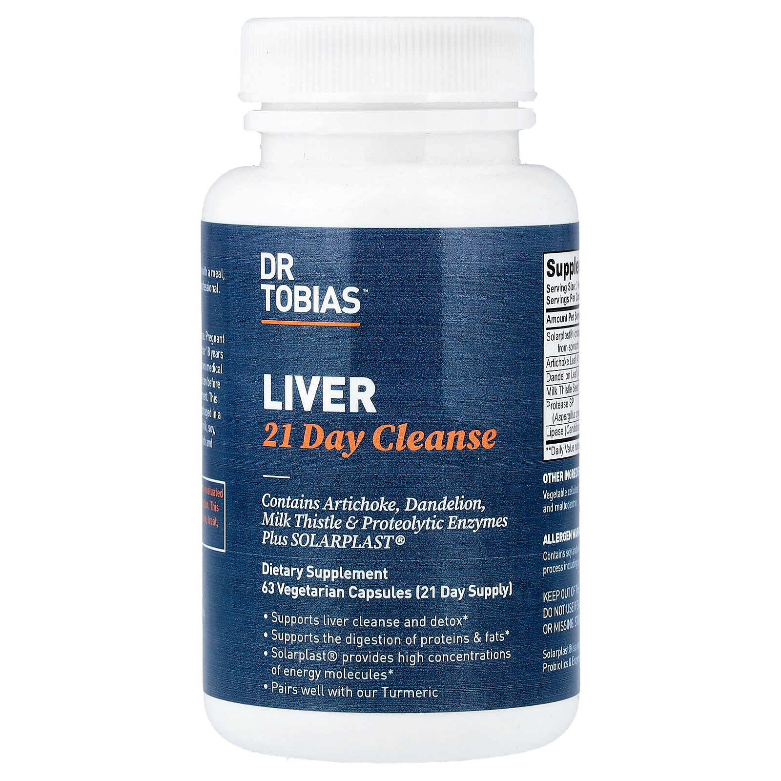 Foto 2 pulgar | Liver Cleanse Dr. Tobias, 21 Días, 63 Cápsulas Vegetarianas - Venta Internacional.