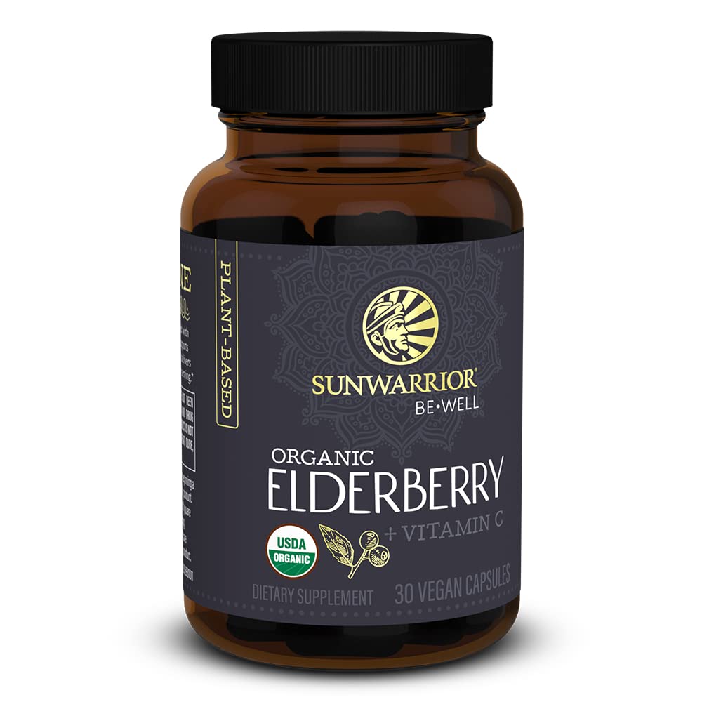Foto 2 pulgar | Suplemento Sunwarrior Elderberry + Vitamina C 30 Cápsulas - Venta Internacional.