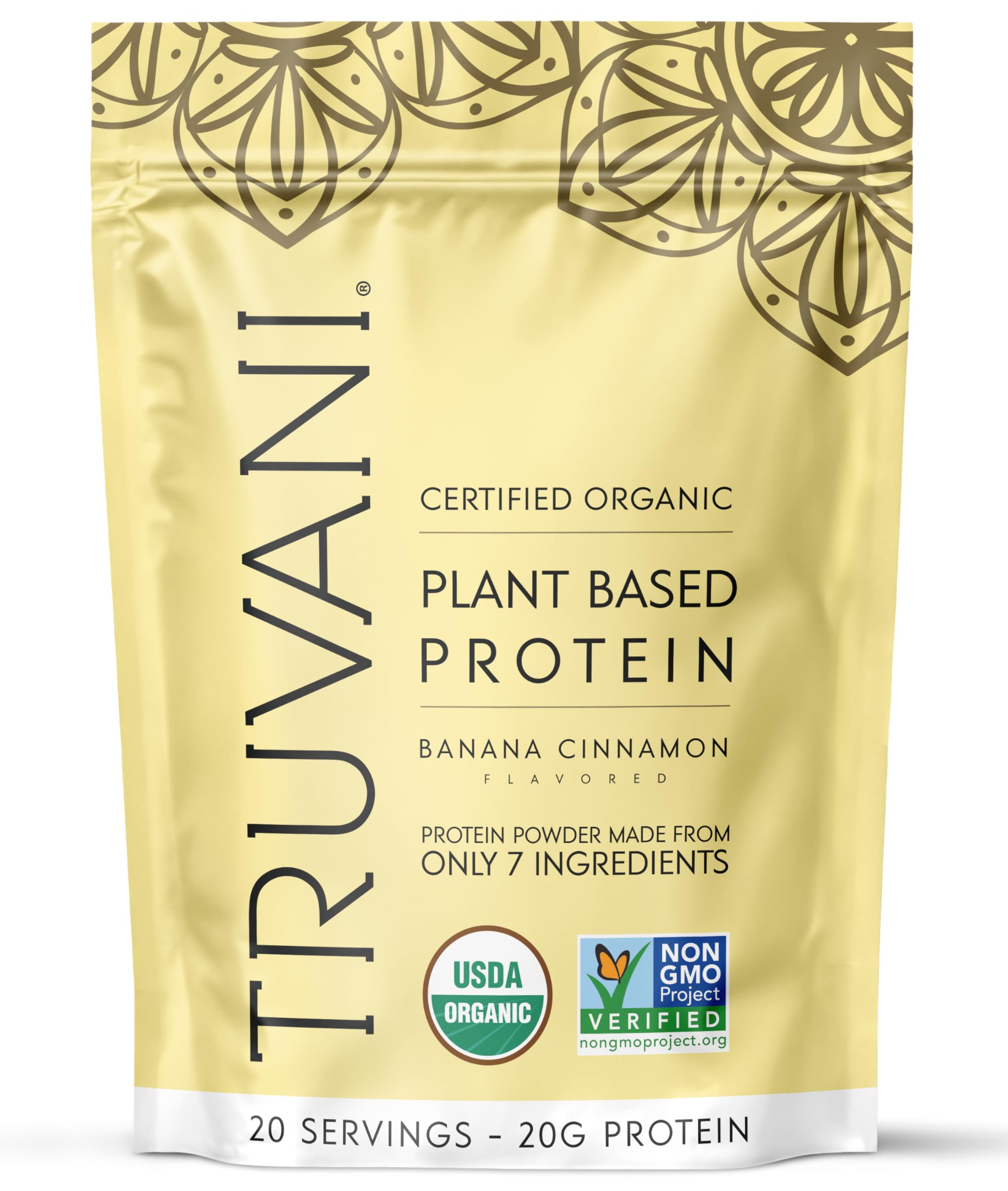 Foto 2 pulgar | Proteína De Guisante Vegana En Polvo Truvani, Plátano Y Canela, 20 G X 20 - Venta Internacional.