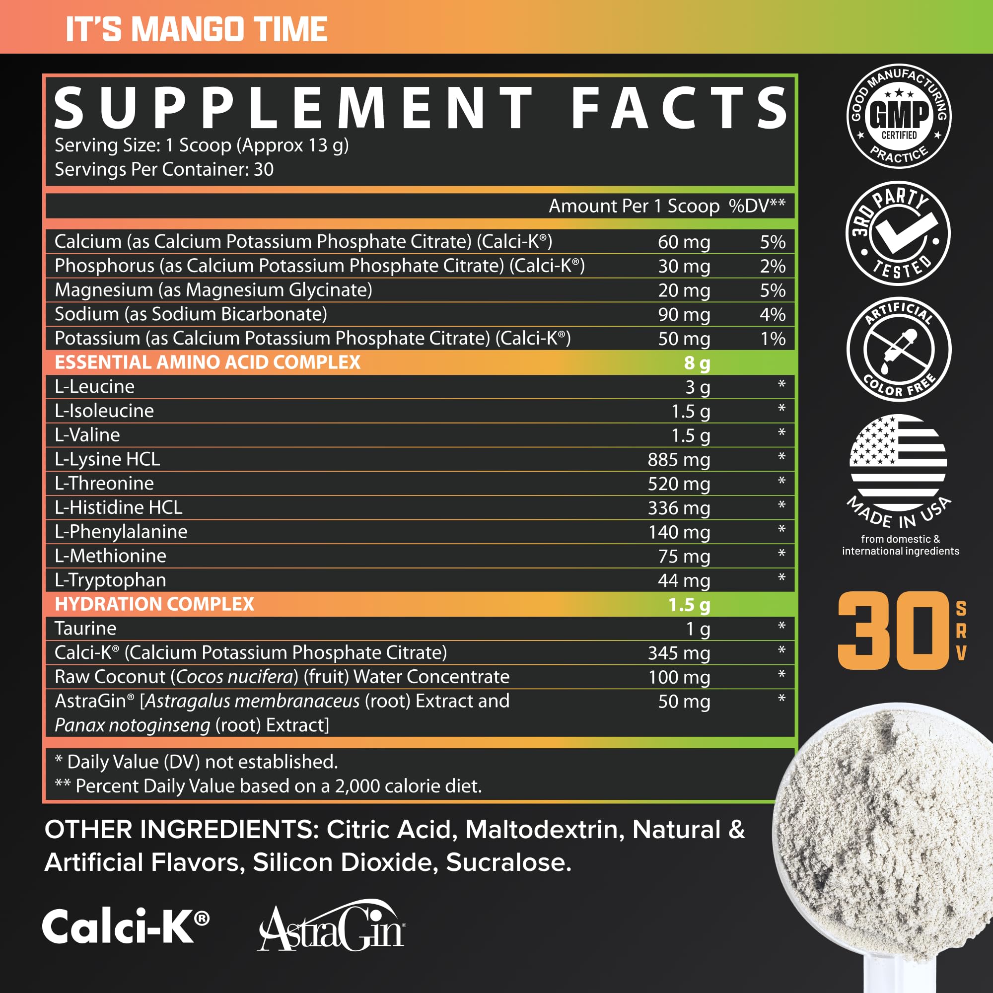 Foto 8 pulgar | Suplemento Nutrex Research Eaa Hydration Con Sabor A Mango, 30 Dosis - Venta Internacional.