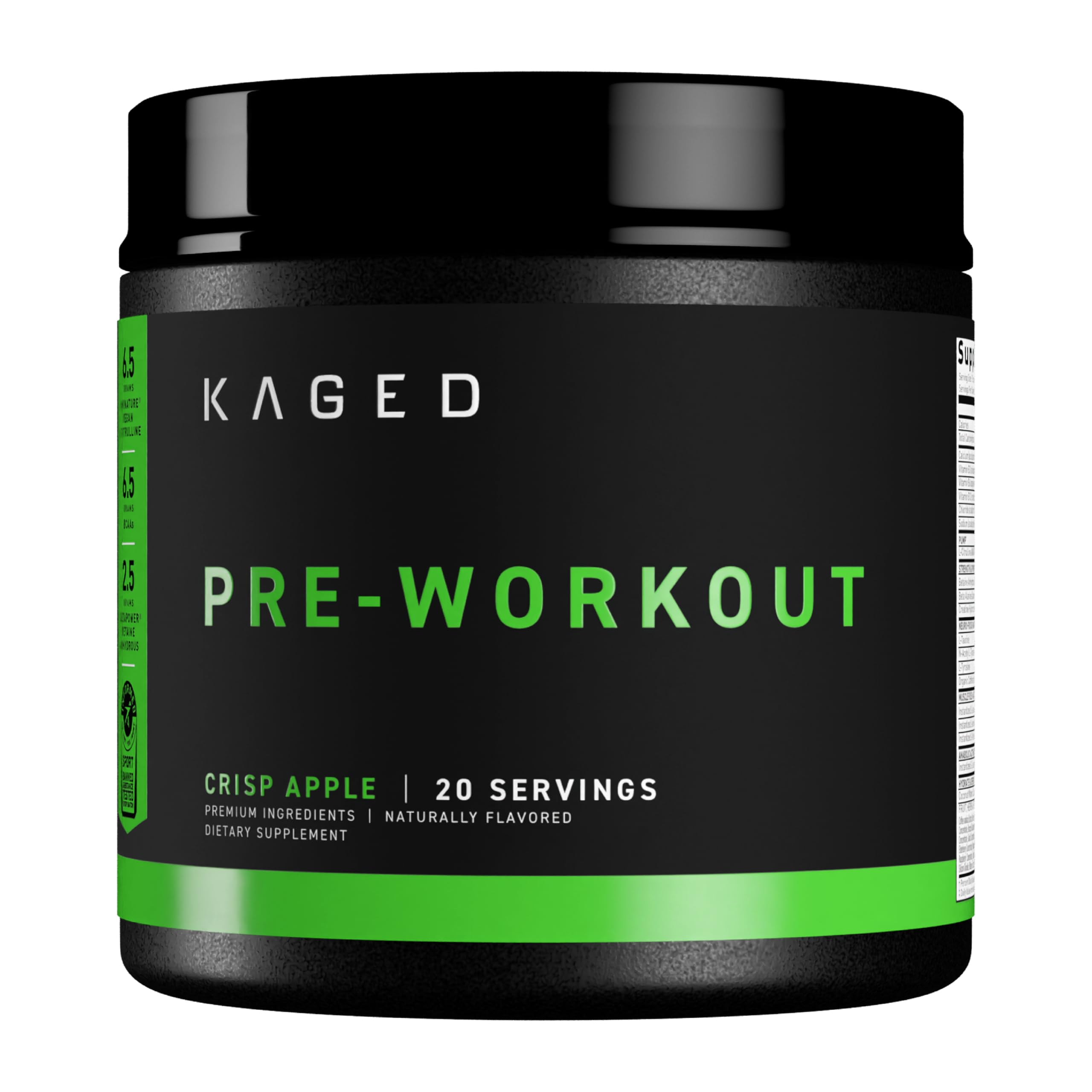 Foto 2 pulgar | Pre Workout Powder Kaged Original Pre-kaged Krisp Apple - Venta Internacional.
