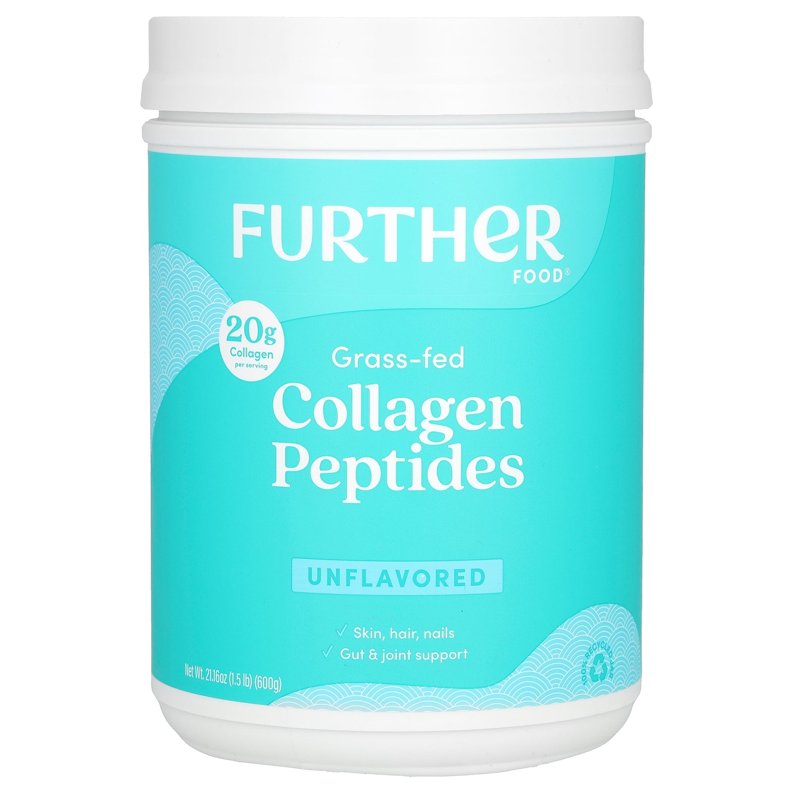 Foto 2 pulgar | Péptidos De Colágeno, Más Alimentos Alimentados Con Pasto, Sin Sabor, 600 G - Venta Internacional.