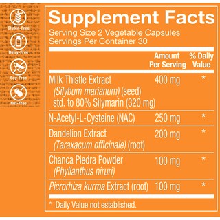 Foto 4 | Suplemento The Vitamin Shoppe Liver Cleanse 60 Cápsulas - Venta Internacional.