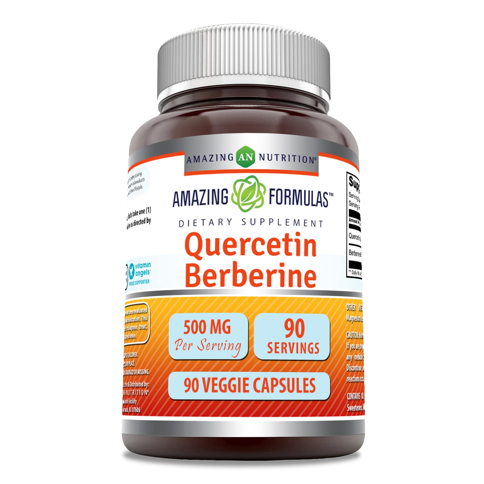 Foto 2 pulgar | Suplemento Amazing Formulas: Quercetina Y Berberina, 500 Mg - Venta Internacional.
