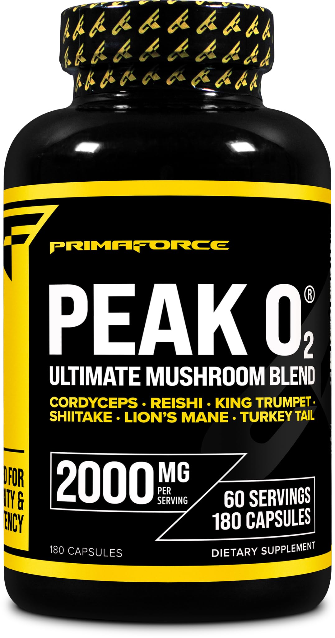 Foto 2 pulgar | Suplemento Primaforce Peak O2 Performance Mushroom 180 Cápsulas - Venta Internacional.