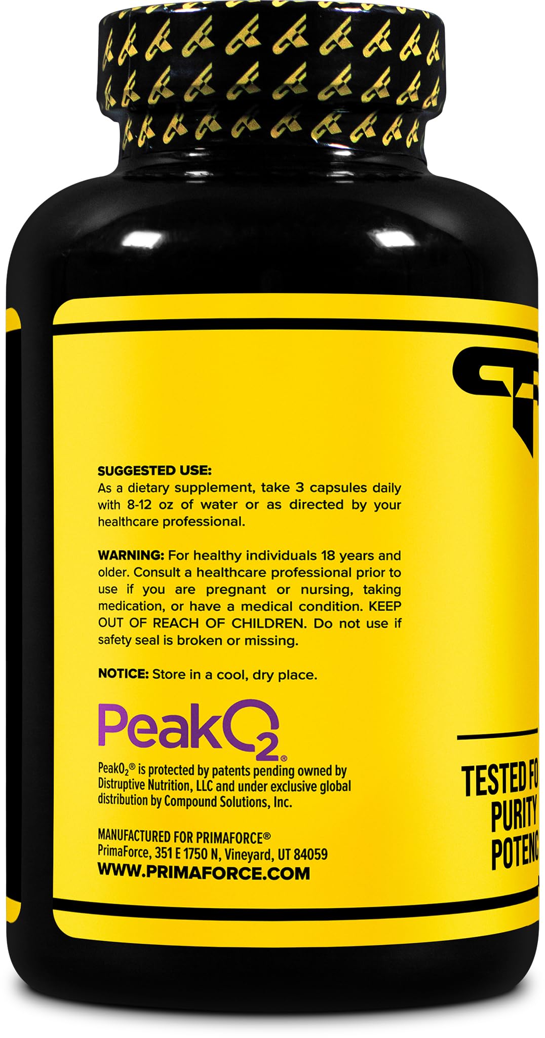 Foto 4 pulgar | Suplemento Primaforce Peak O2 Performance Mushroom 180 Cápsulas - Venta Internacional.