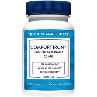 Foto 1 | Suplemento The Vitamin Shoppe Comfort Iron 25 Mg 90 Cápsulas - Venta Internacional.