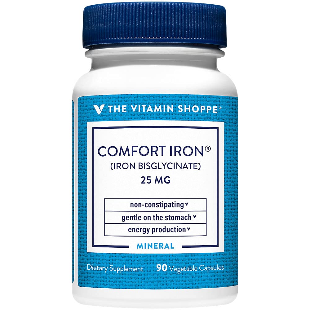 Foto 3 pulgar | Suplemento The Vitamin Shoppe Comfort Iron 25 Mg 90 Cápsulas - Venta Internacional.