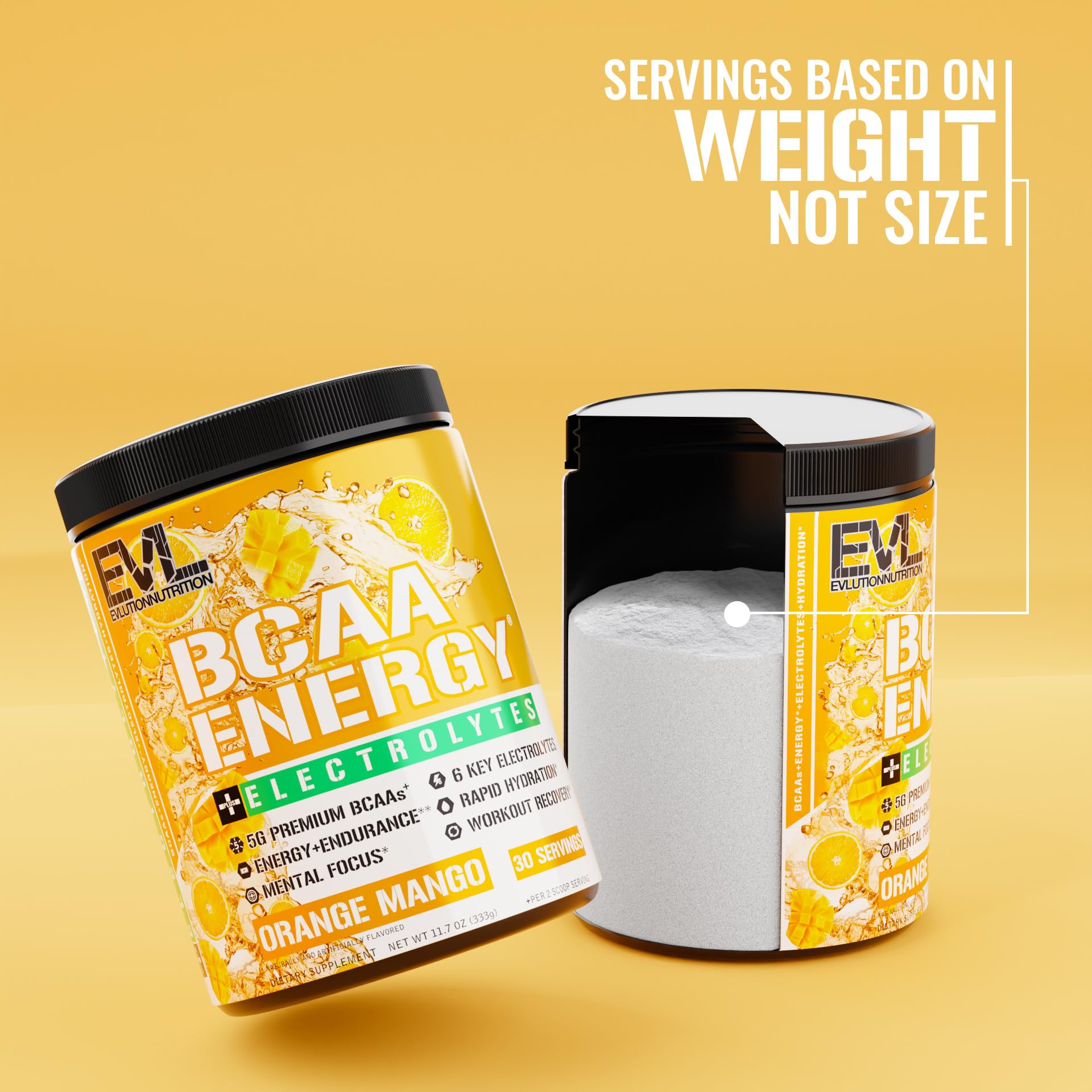 Foto 6 pulgar | Suplemento Evlution Bcaa Energy Orange Mango Powder 30 G - Venta Internacional.