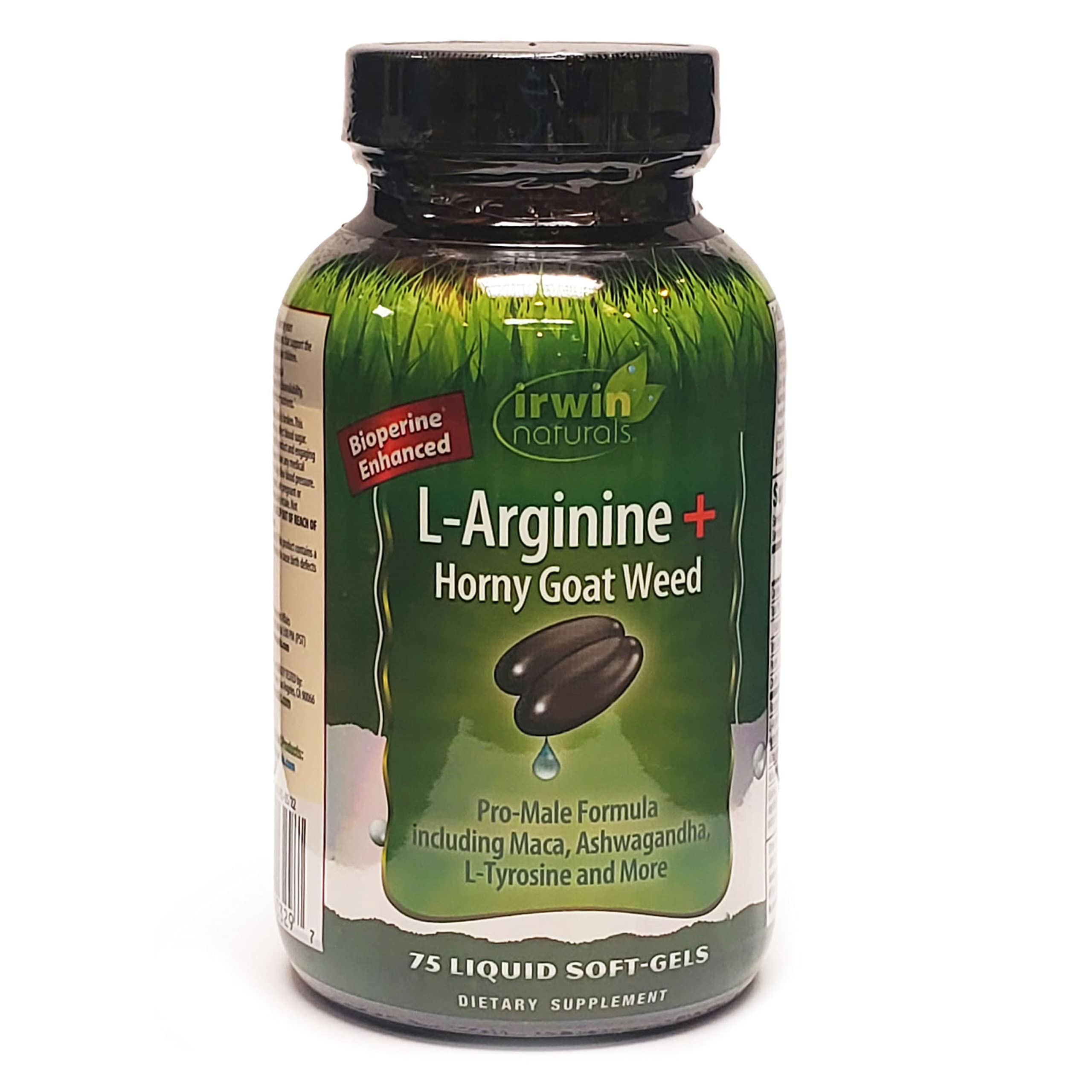 Foto 1 | Suplemento De L-arginina Y Hierba De Cabra En Cachonda De Irwin Naturals 75 Geles - Venta Internacional.