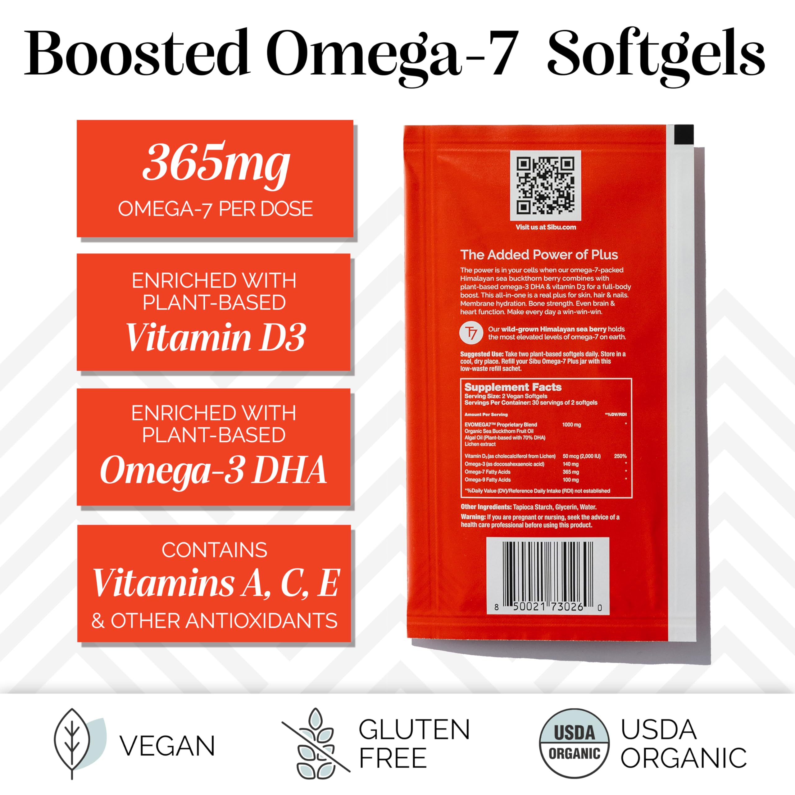 Foto 3 pulgar | Suplemento Sibu Omega-7 Plus Softgels Con Aceite De Espino Amarillo 30d - Venta Internacional.
