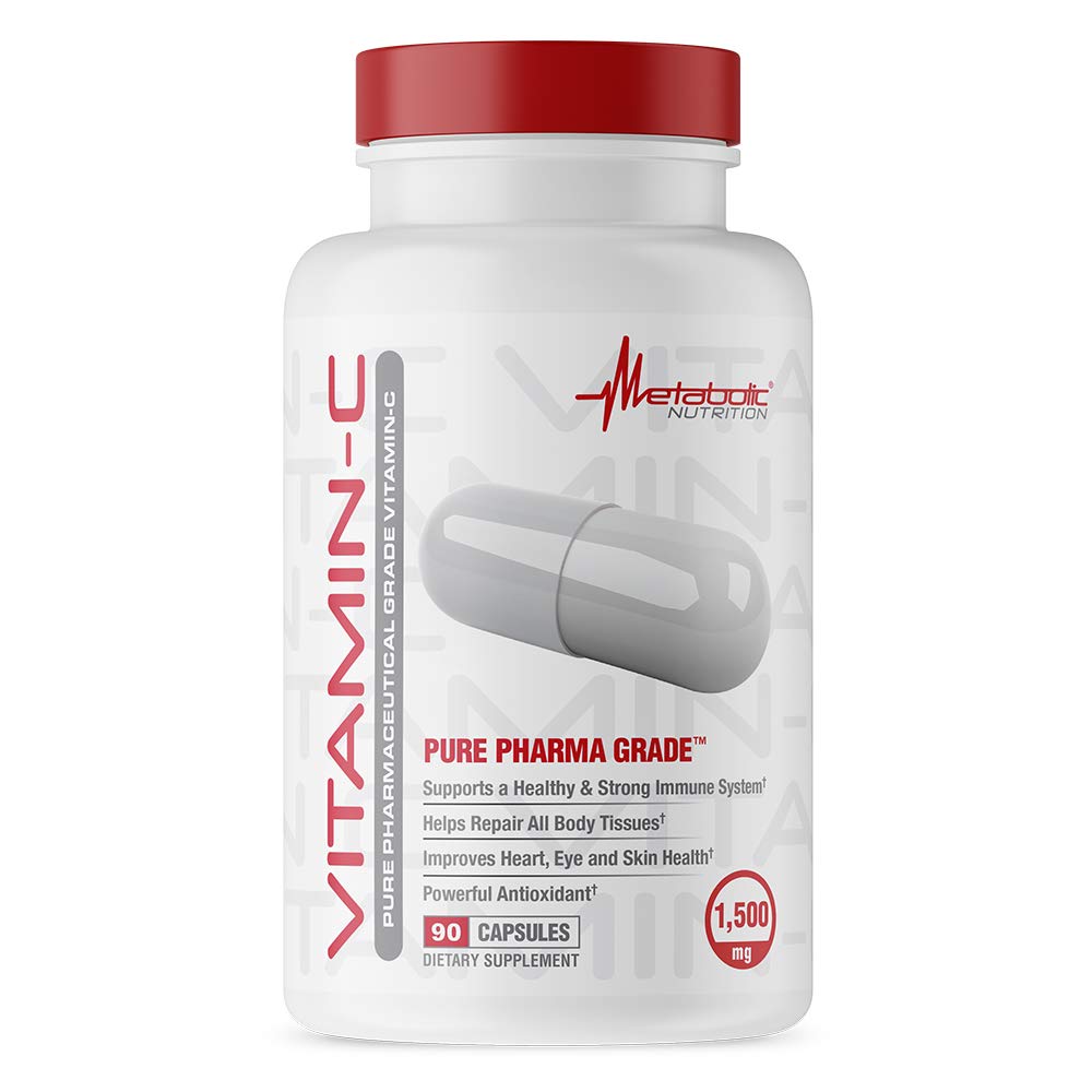Foto 2 pulgar | Vitamina C Metabolic Nutrition 1500 Mg De Ácido Ascórbico 90 Cápsulas - Venta Internacional.
