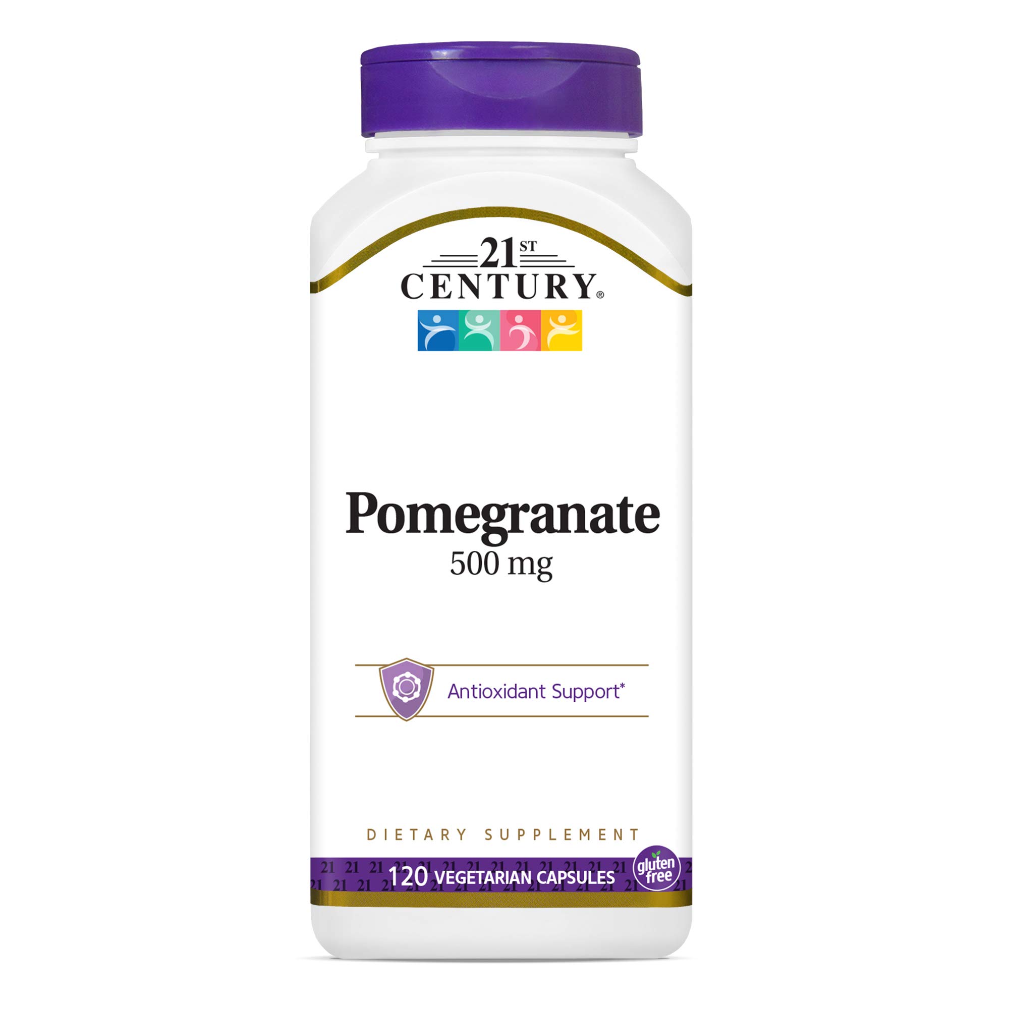 Foto 2 pulgar | Suplemento De Granada Del Siglo Xxi, 500 Mg, 120 Cápsulas Vegetarianas - Venta Internacional.