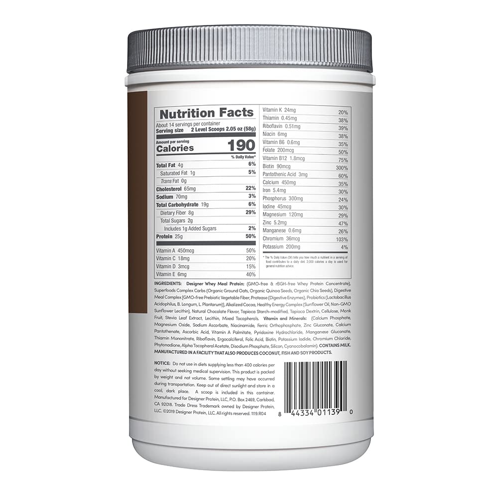 Foto 3 pulgar | Sustitutivo De Comidas Proteico En Polvo Designer Wellness Milk Choco - Venta Internacional.