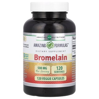 Foto 1 | Supplement Amazing Nutrition, Bromelina, 500 Mg, 120 Cápsulas Vegetarianas - Venta Internacional.