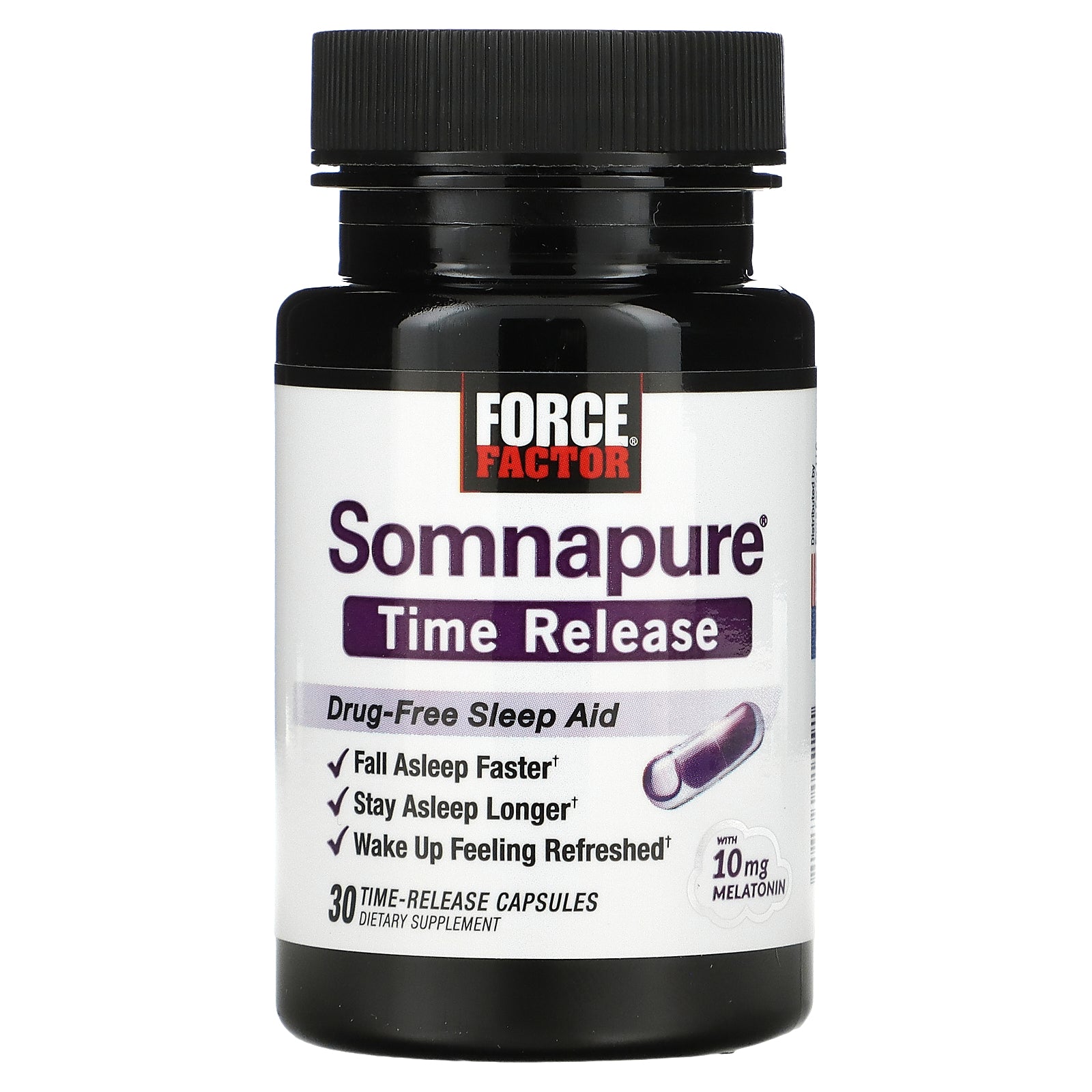 Foto 4 pulgar | Suplemento Force Factor Somnapure Time Release Melatonina 10 Mg - Venta Internacional.