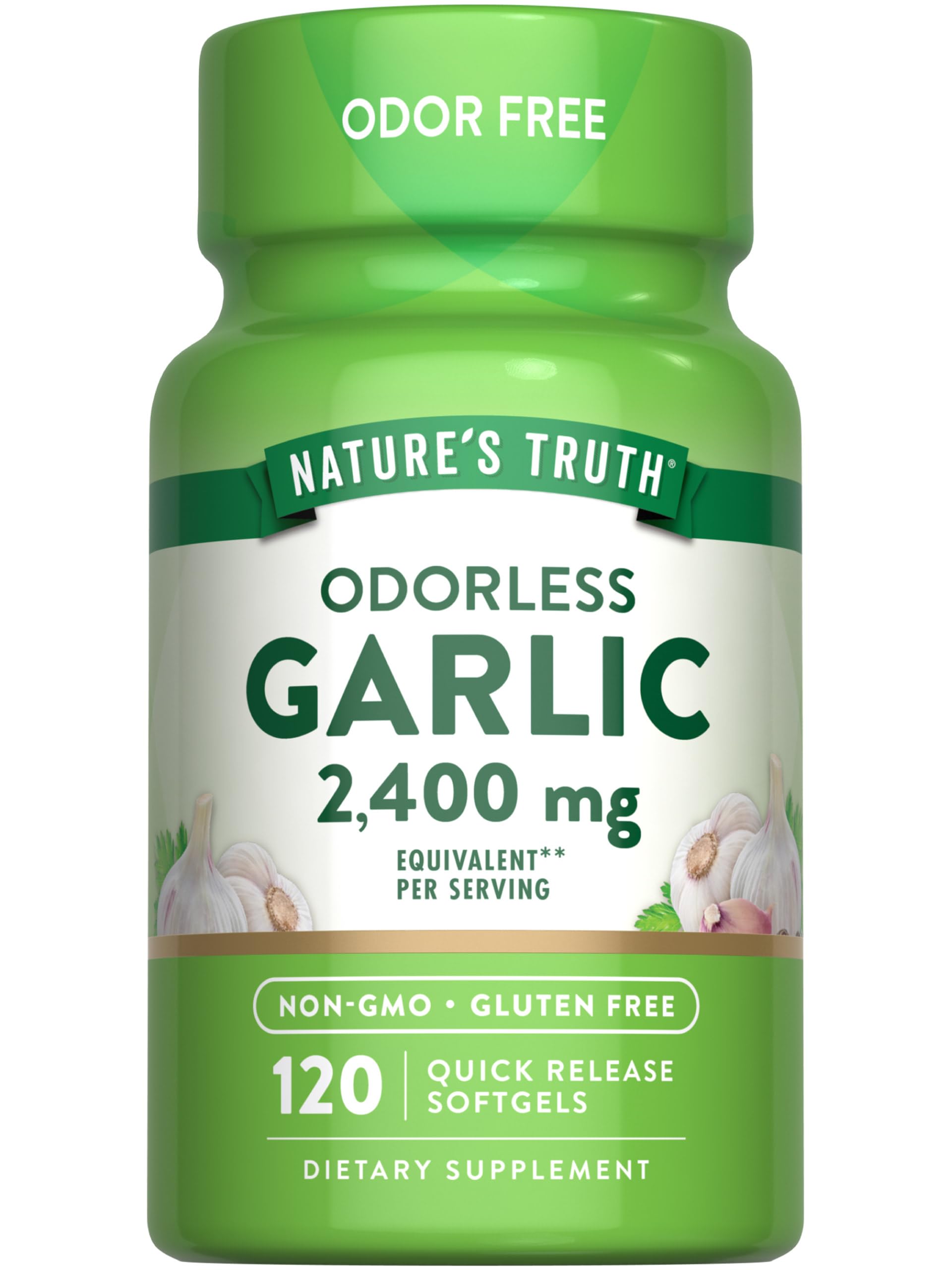 Foto 2 pulgar | Suplemento Nature's Truth, Ajo Inodoro, 2400 Mg, 120 Cápsulas Blandas - Venta Internacional.
