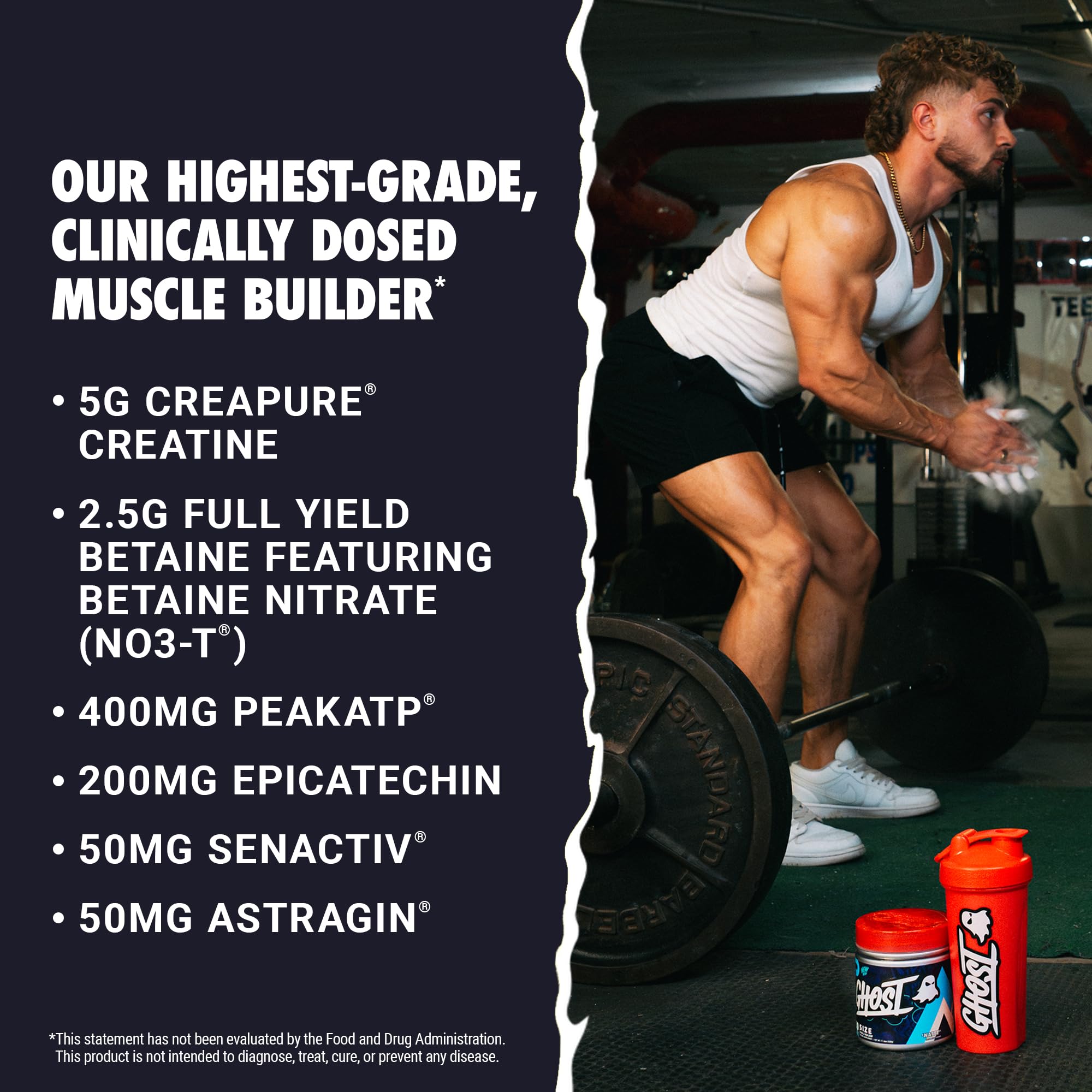Foto 3 | Suplemento Dietético Ghost Size V3 Muscle Builder 30 Porciones - Venta Internacional.