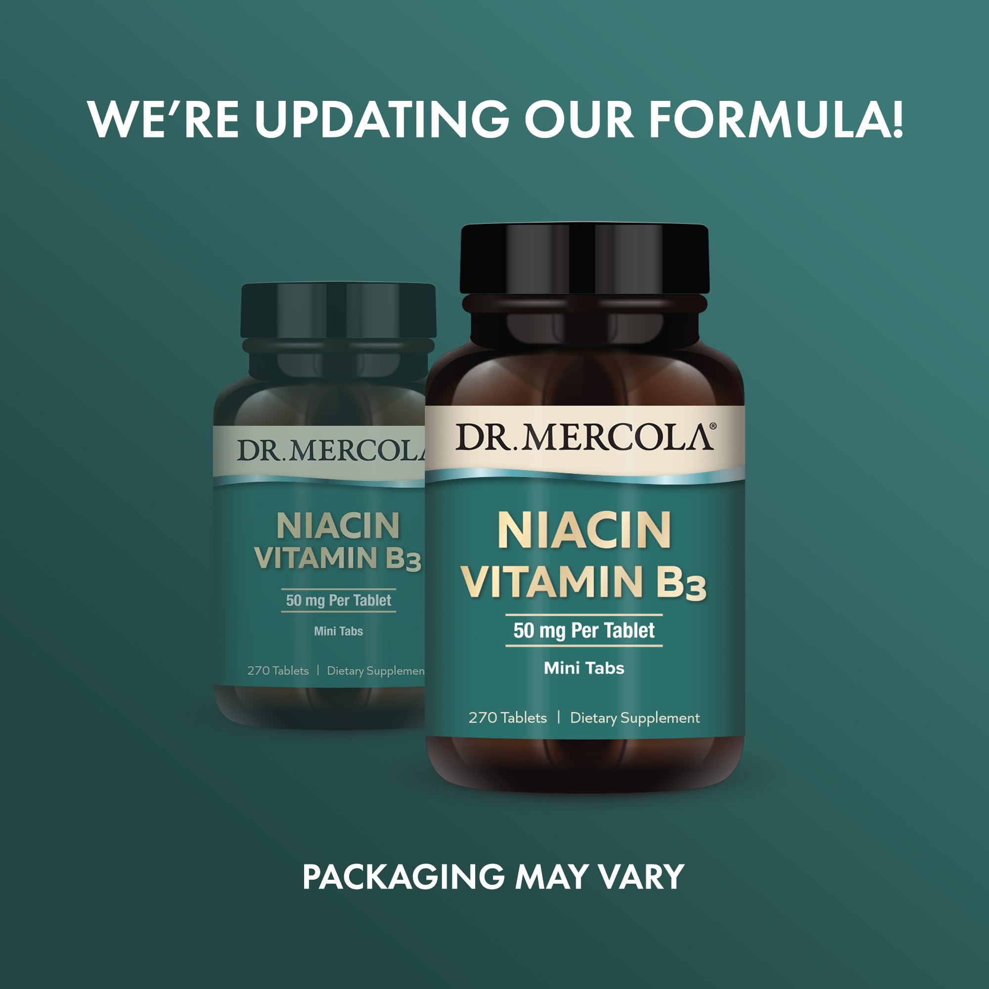 Foto 4 pulgar | Suplemento Dr. Mercola Con Niacina Y Vitamina B3, 50 Mg, 270 Tabletas - Venta Internacional.