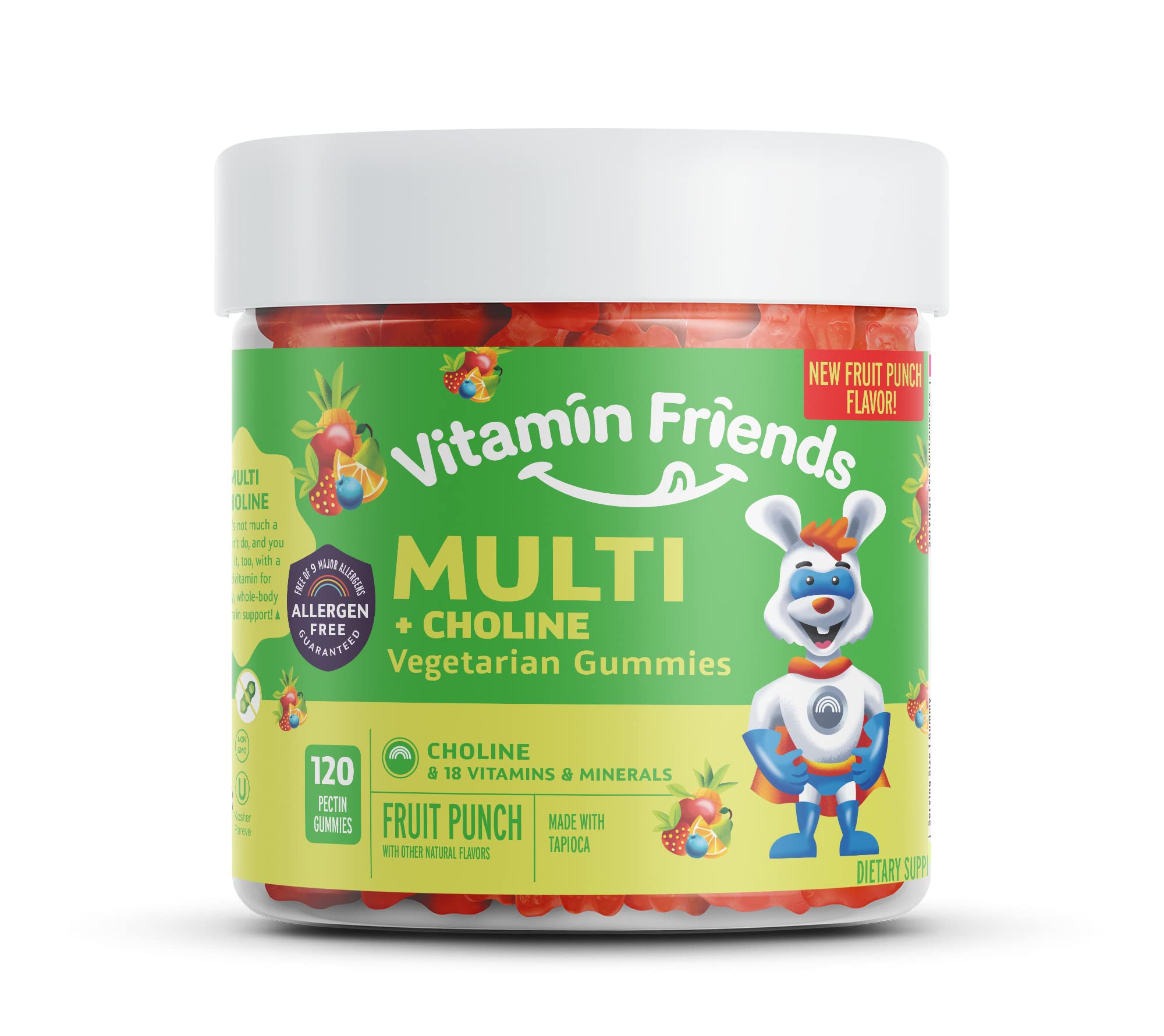 Foto 2 pulgar | Gomitas Multivitamínicas Y De Colina Vitamin Friends Kids Para 30 Días - Venta Internacional.