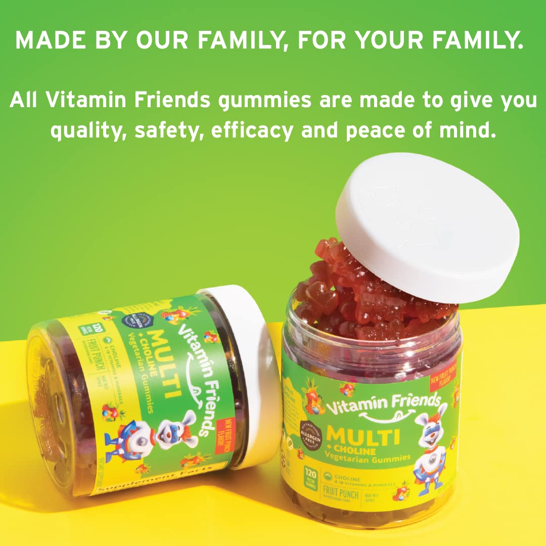 Foto 7 pulgar | Gomitas Multivitamínicas Y De Colina Vitamin Friends Kids Para 30 Días - Venta Internacional.