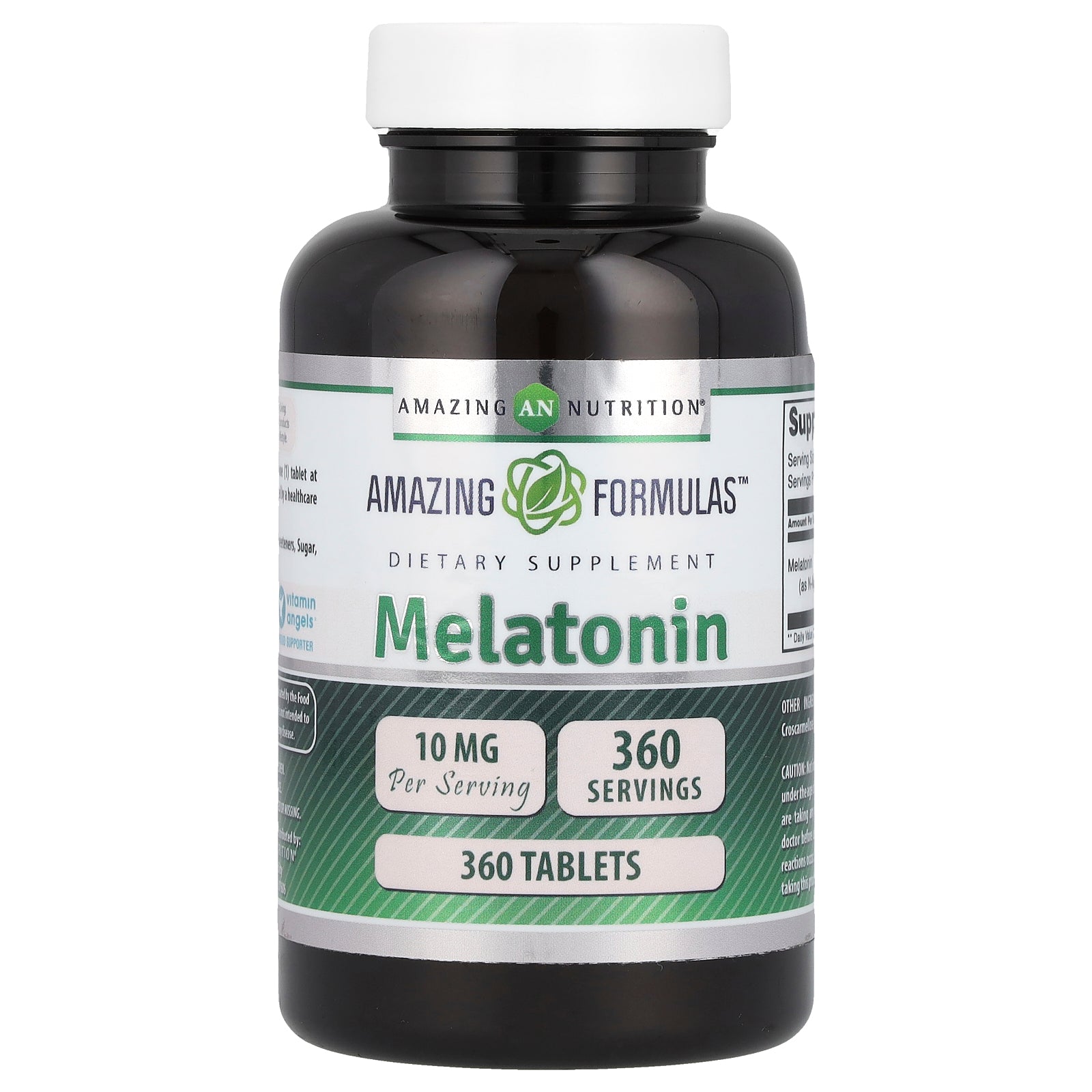 Foto 2 pulgar | Suplemento Amazing Nutrition, Melatonina, 10 Mg, 360 Comprimidos - Venta Internacional.