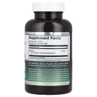 Foto 2 | Suplemento Amazing Nutrition, Melatonina, 10 Mg, 360 Comprimidos - Venta Internacional.