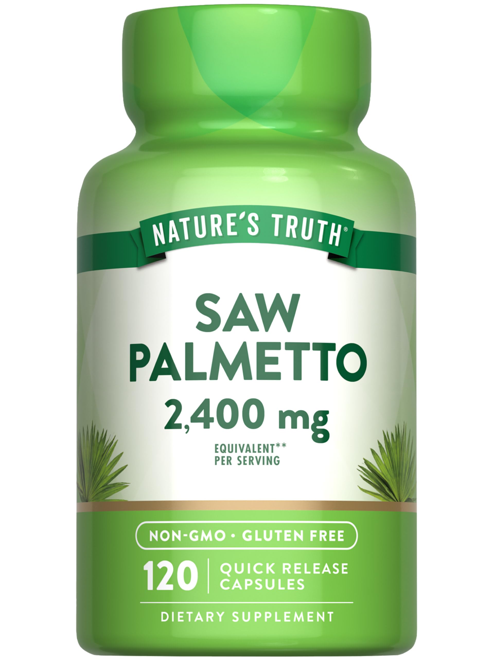 Foto 2 pulgar | Suplemento De Extracto De Palma Enana Americana De Nature's Truth 2400 Mg 120 Cápsulas - Venta Internacional.