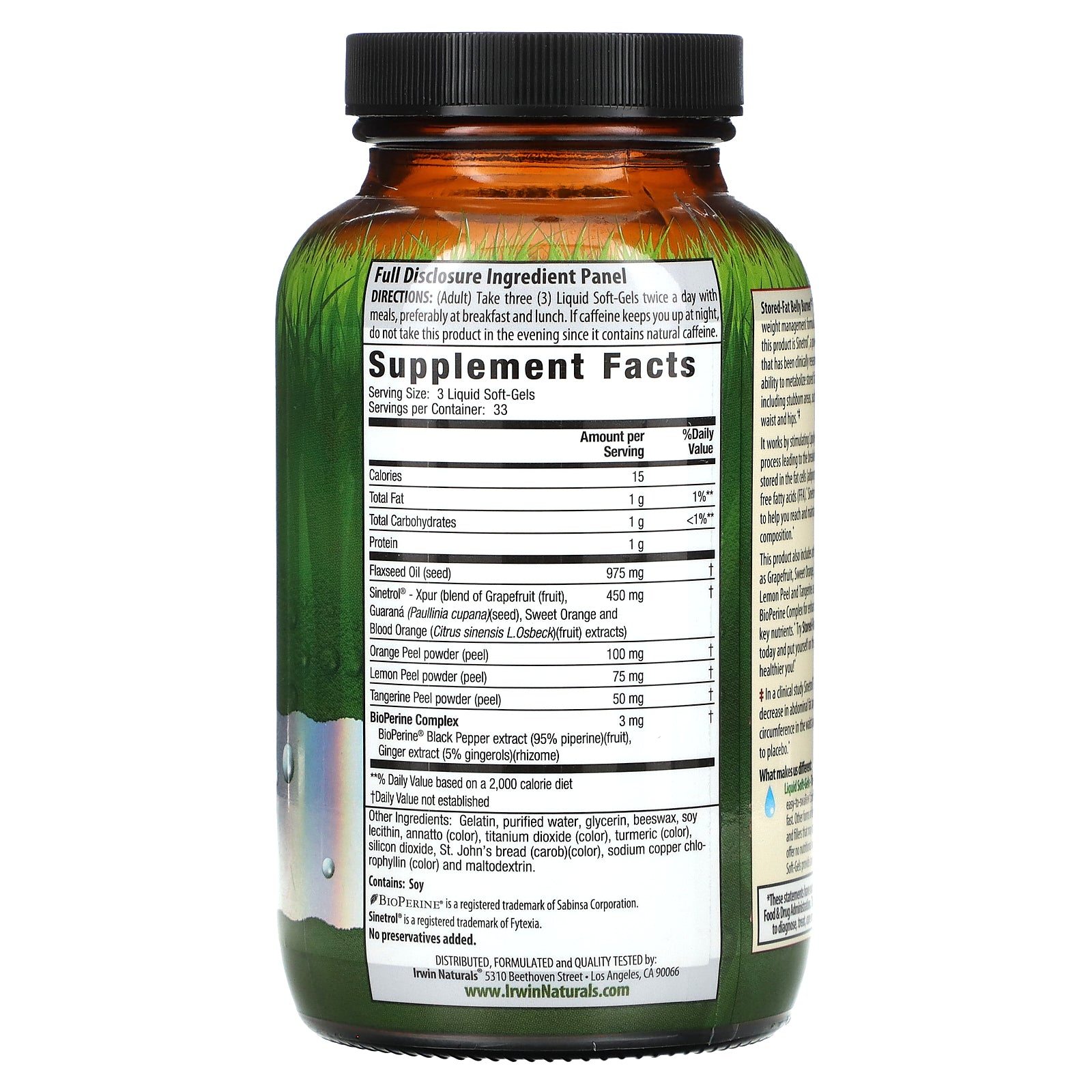 Foto 3 pulgar | Suplemento Irwin Naturals, Quemador De Grasa Almacenada Para El Vientre, 100 Cápsulas Blandas - Venta Internacional.