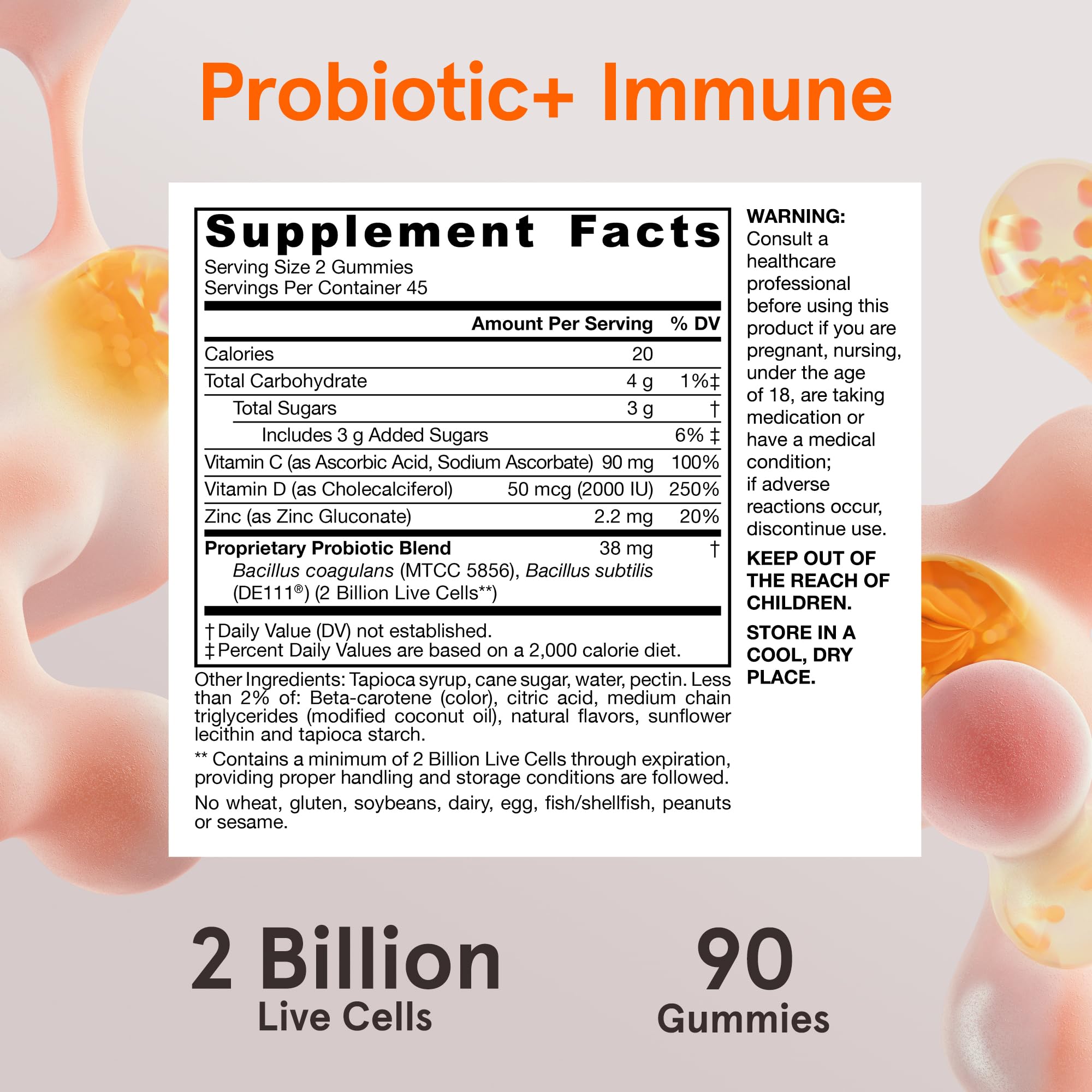 Foto 7 pulgar | Suplemento De Gomitas Jarrow Formulas Probiotic+ Immune, 90 Unidades - Venta Internacional.