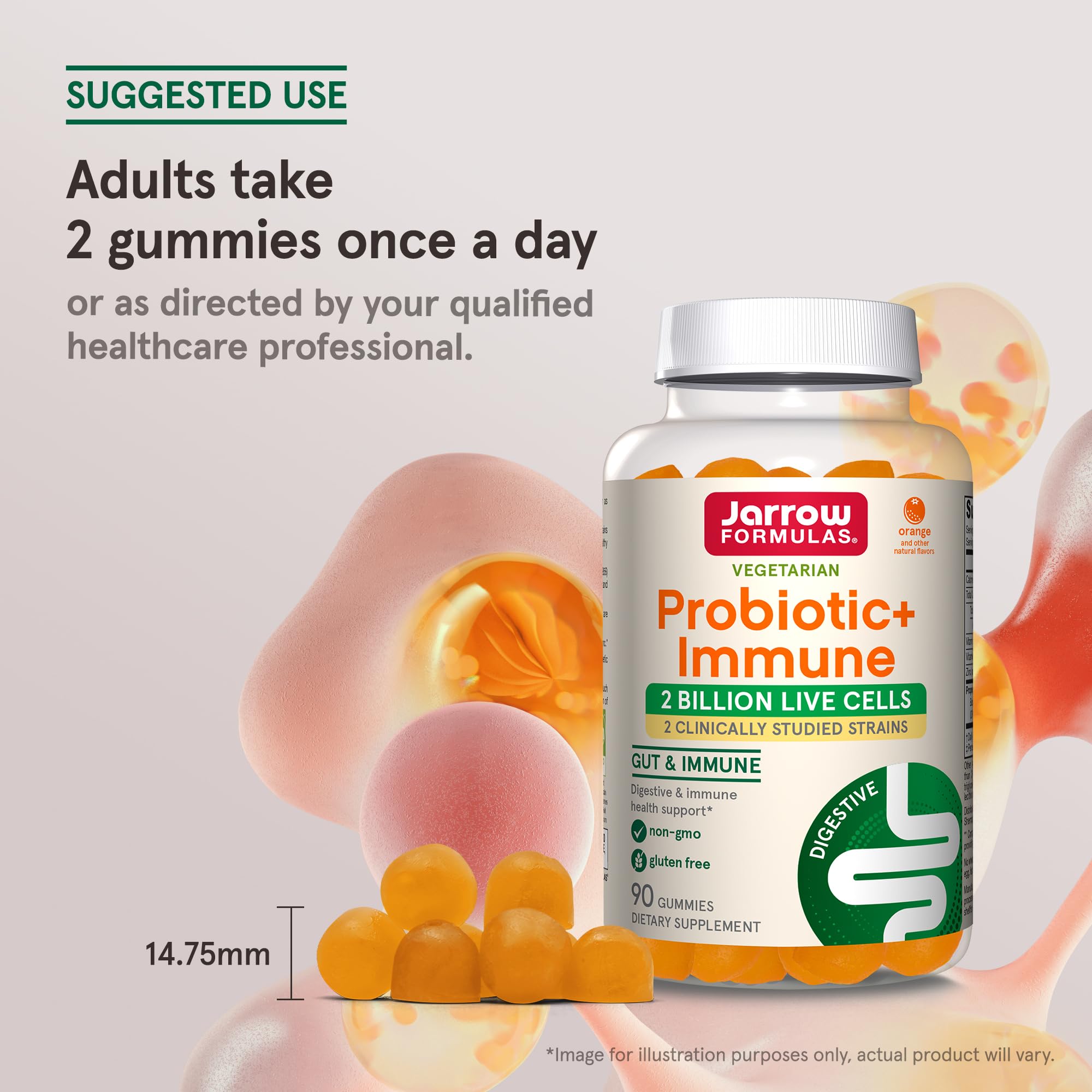 Foto 8 pulgar | Suplemento De Gomitas Jarrow Formulas Probiotic+ Immune, 90 Unidades - Venta Internacional.