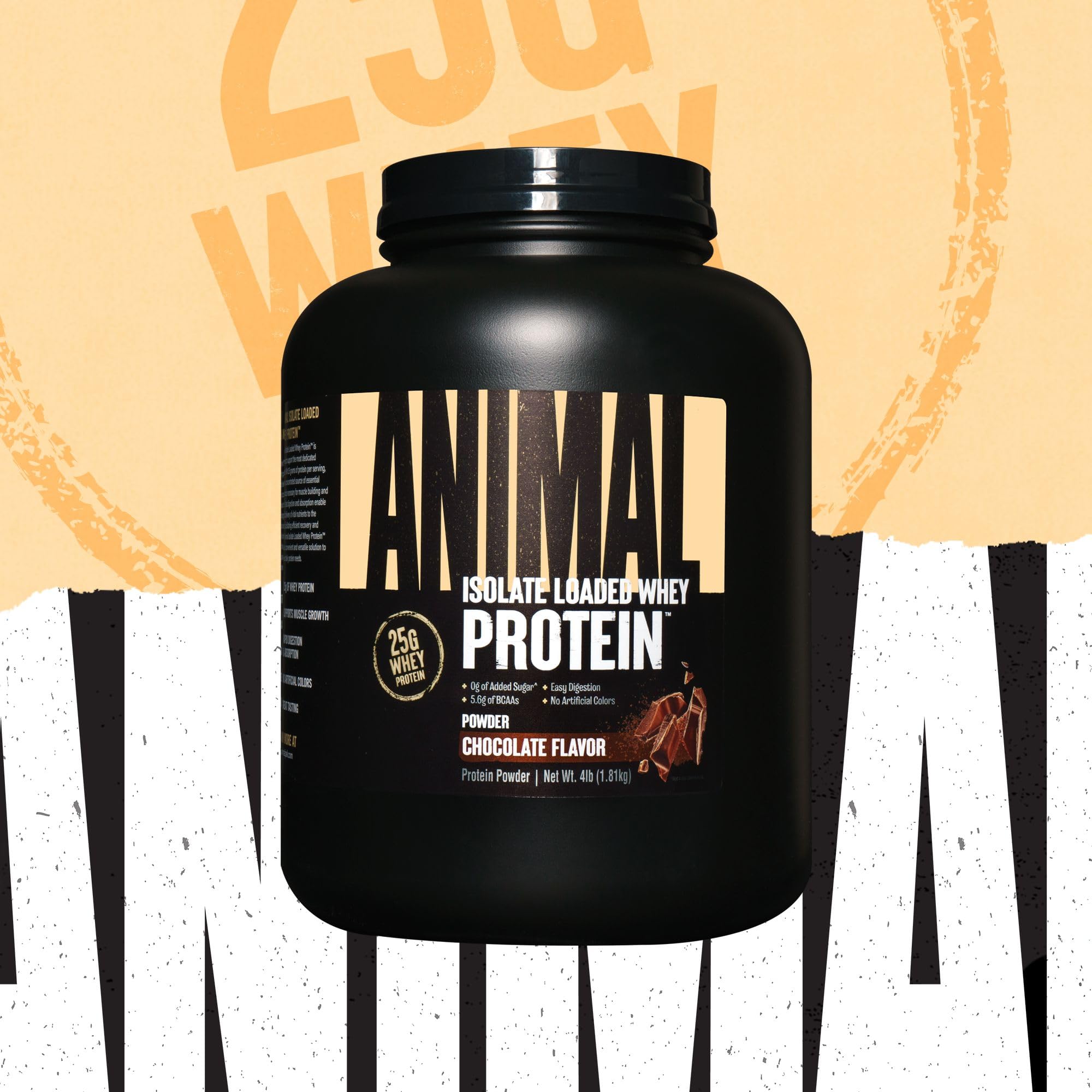 Foto 4 pulgar | Proteína En Polvo Animal Whey Isolate, 4 Libras, Sabor A Chocolate - Venta Internacional.