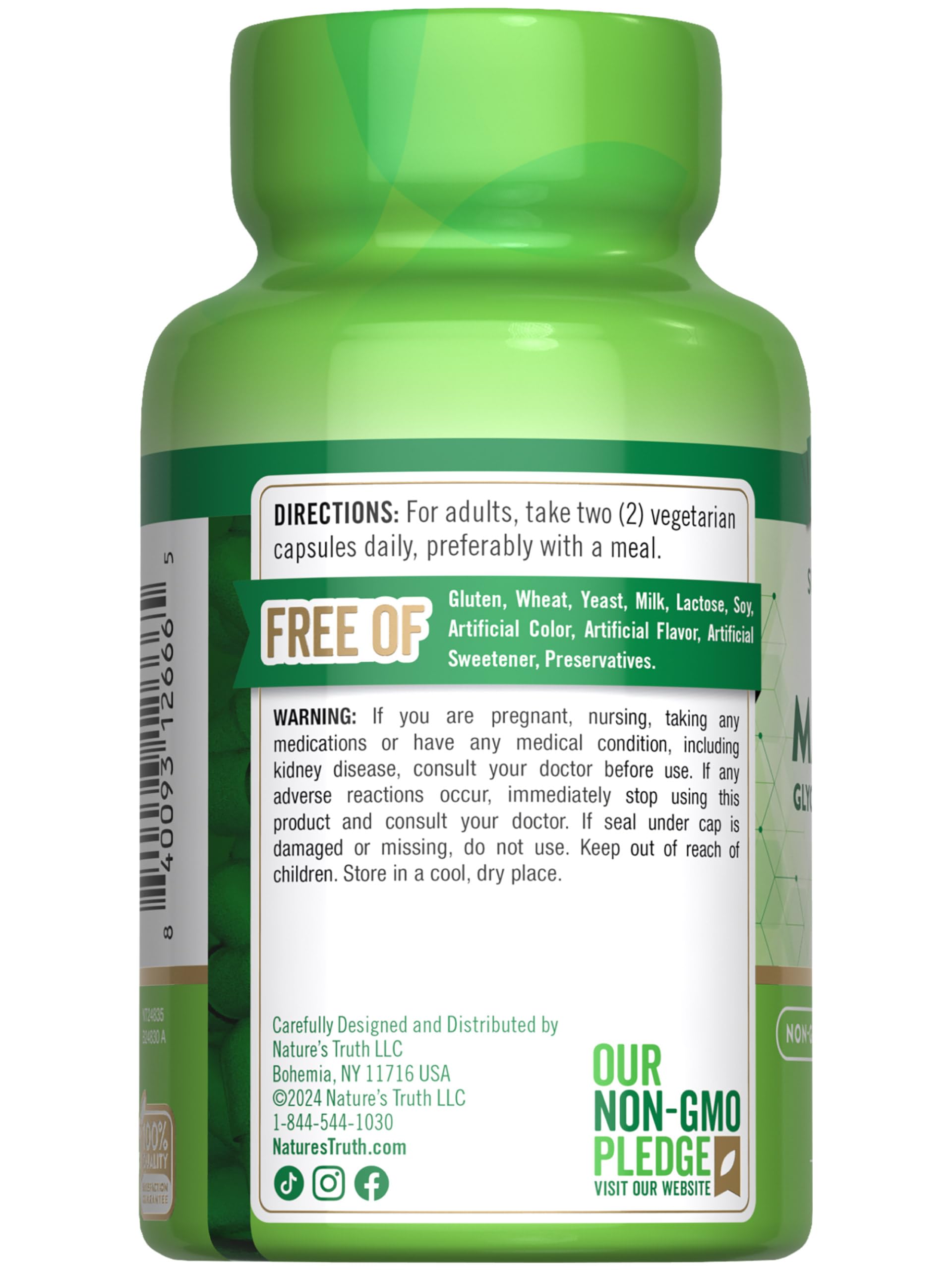 Foto 7 | Suplemento Nature's Truth Triple Magnesio Complex 60 Cápsulas - Venta Internacional.