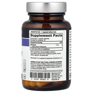 Foto 2 | Suplemento Quality Of Life Melatonin-sr 5 Mg 30 Cápsulas Vegetarianas - Venta Internacional.