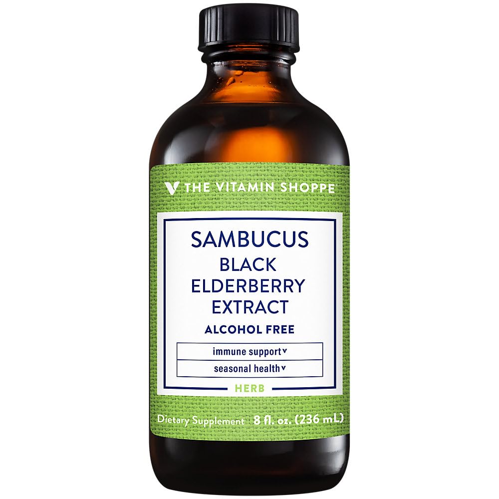 Foto 7 pulgar | Suplemento The Vitamin Shoppe Sambucus Black Elderberry 240 Ml - Venta Internacional.
