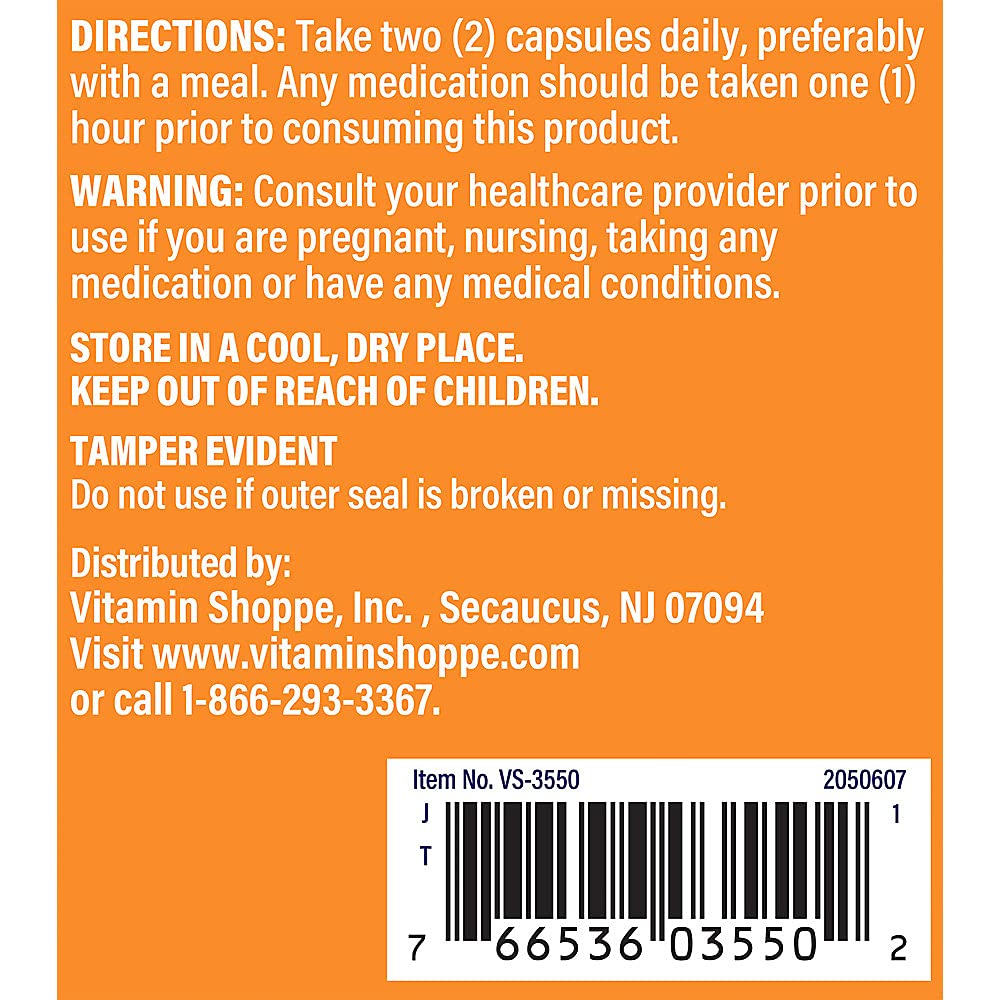 Foto 6 pulgar | Suplemento De Carbón Activado The Vitamin Shoppe, 520 Mg, 100 Cápsulas - Venta Internacional.