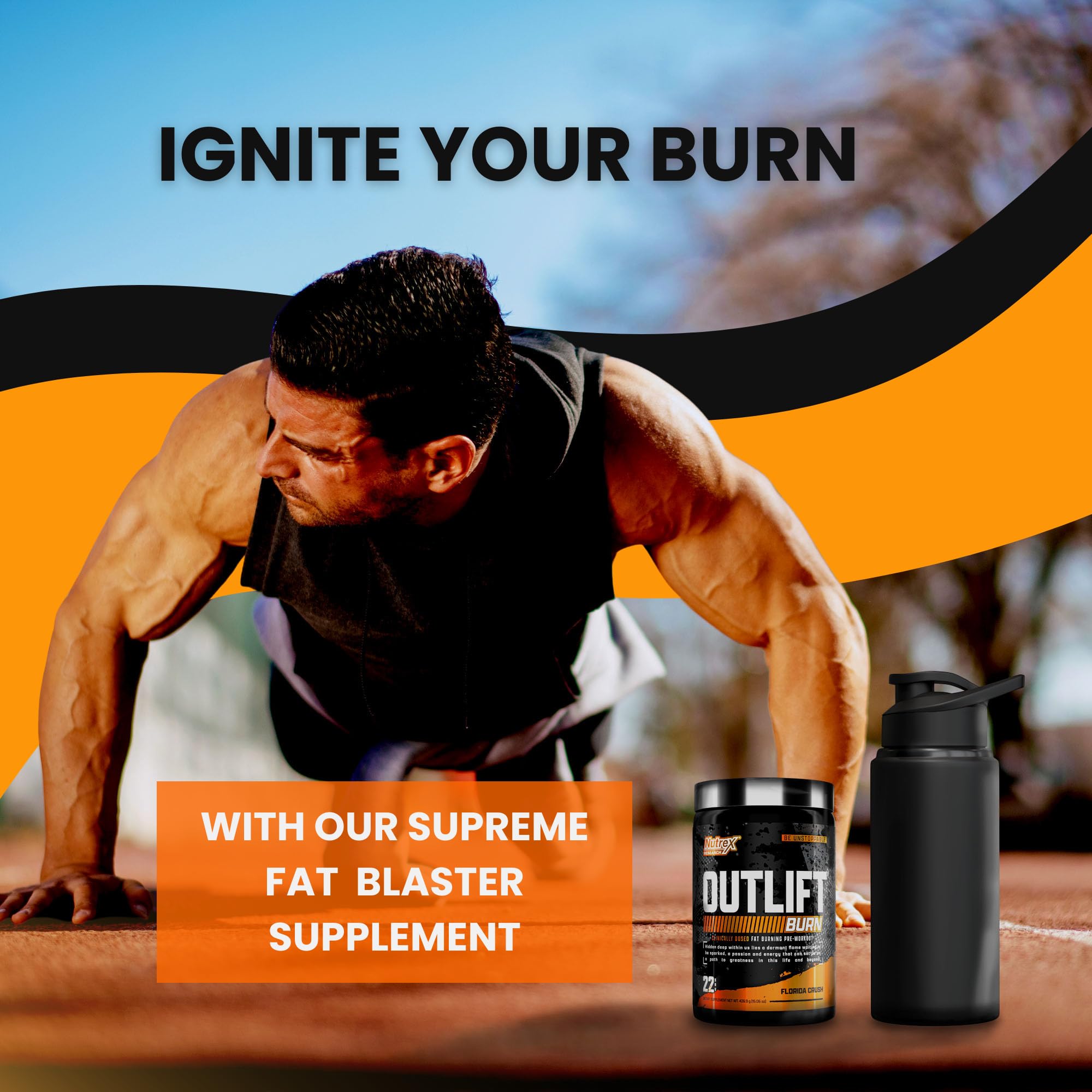 Foto 7 pulgar | Suplemento Para Antes Del Entrenamiento Nutrex Outlift Burn, 22 Porciones - Venta Internacional.