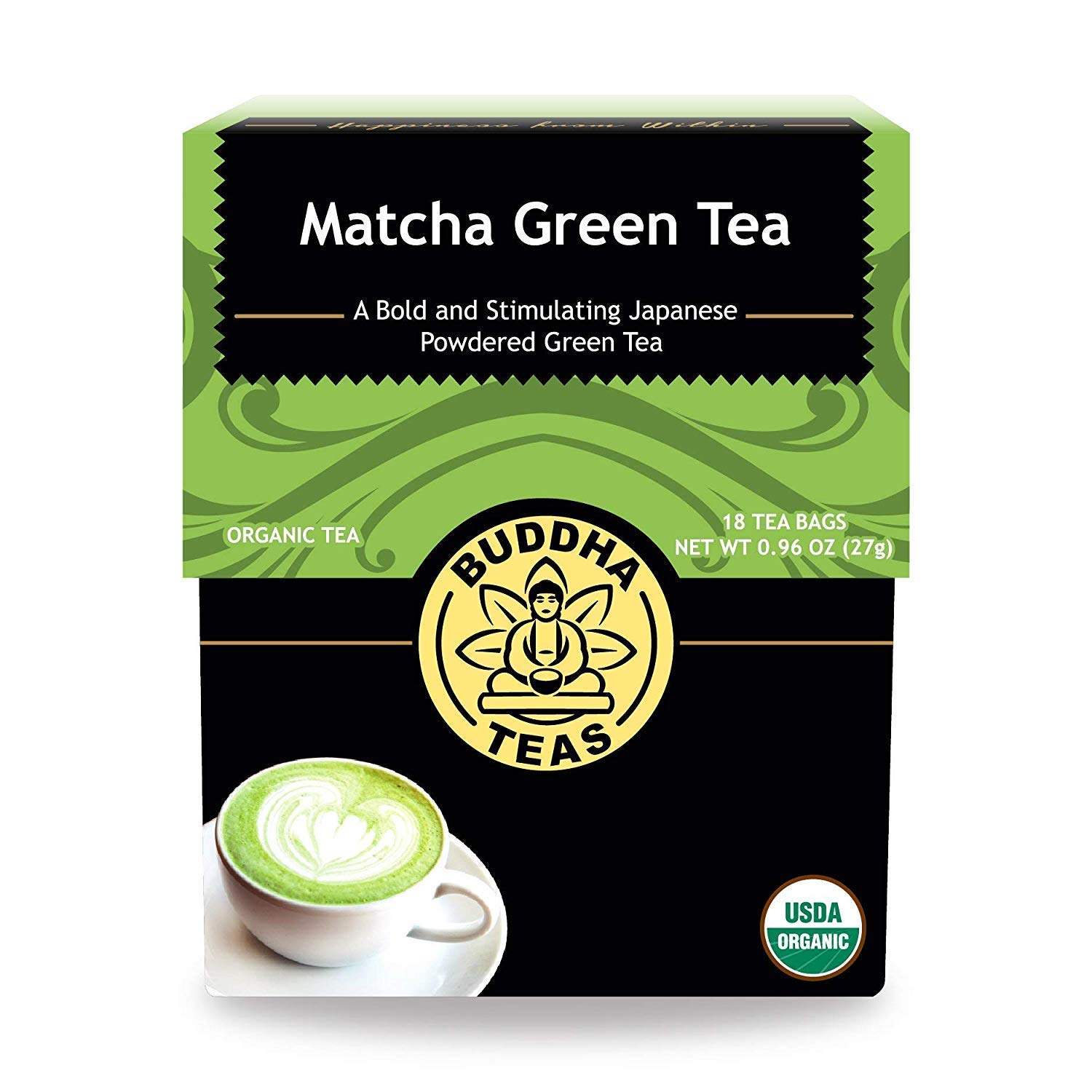 Foto 2 pulgar | Tea Buddha Teas, Té Verde Matcha Orgánico, 18 Bolsitas - Venta Internacional.