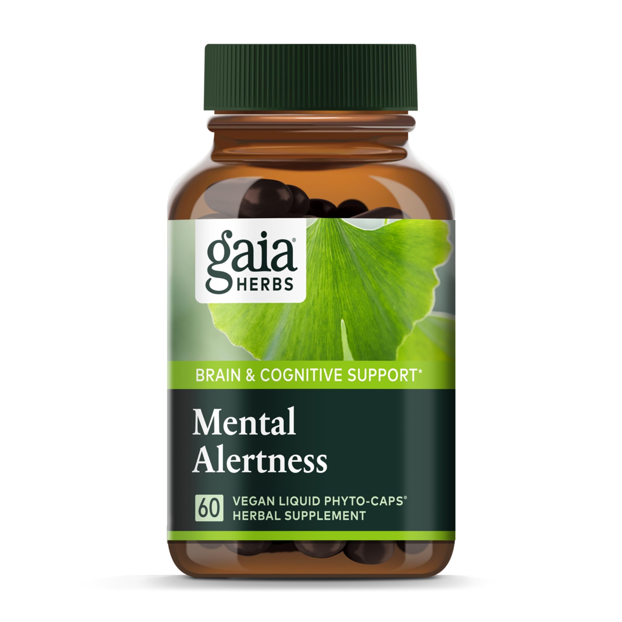 Foto 2 pulgar | Suplemento Gaia Herbs Mental Alertness 60 Cápsulas Veganas - Venta Internacional.