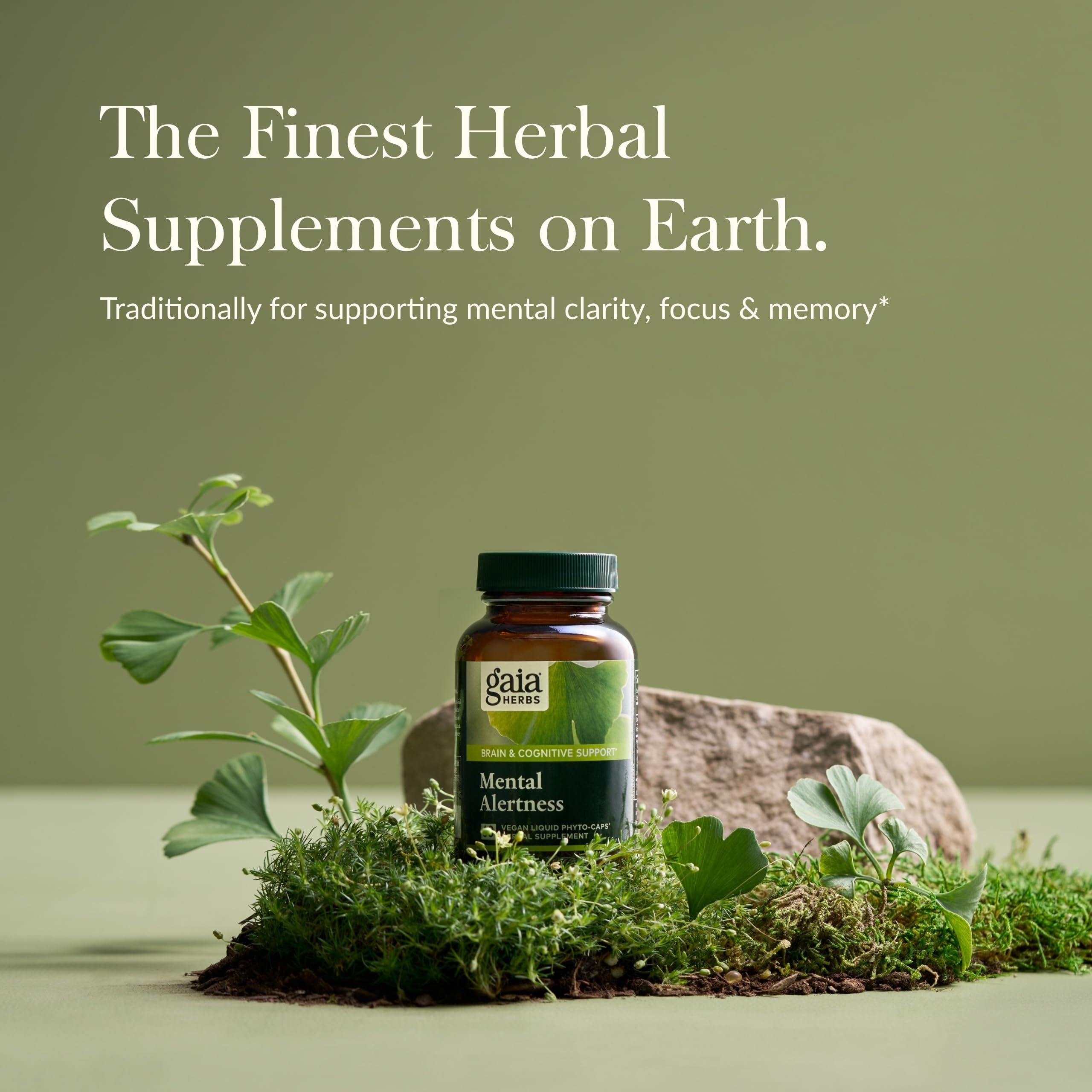 Foto 2 | Suplemento Gaia Herbs Mental Alertness 60 Cápsulas Veganas - Venta Internacional.