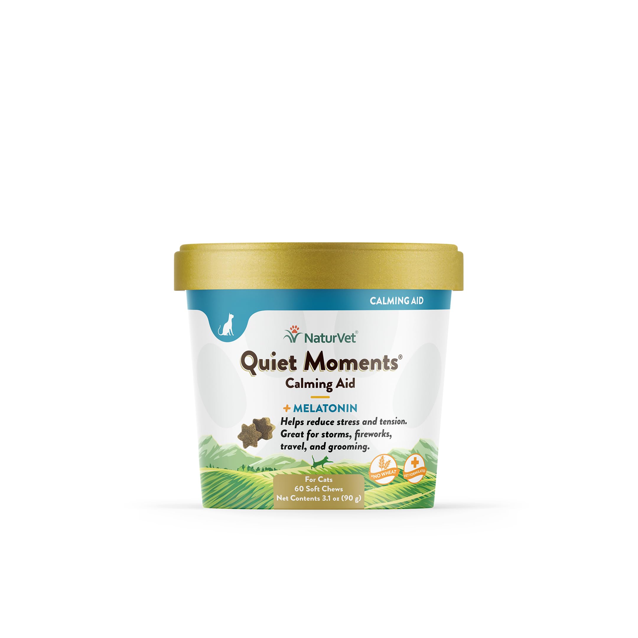 Foto 2 pulgar | Calming Aid Naturvet Quiet Moments Para Gatos Con Melatonina, 60 Comprimidos Masticables - Venta Internacional.