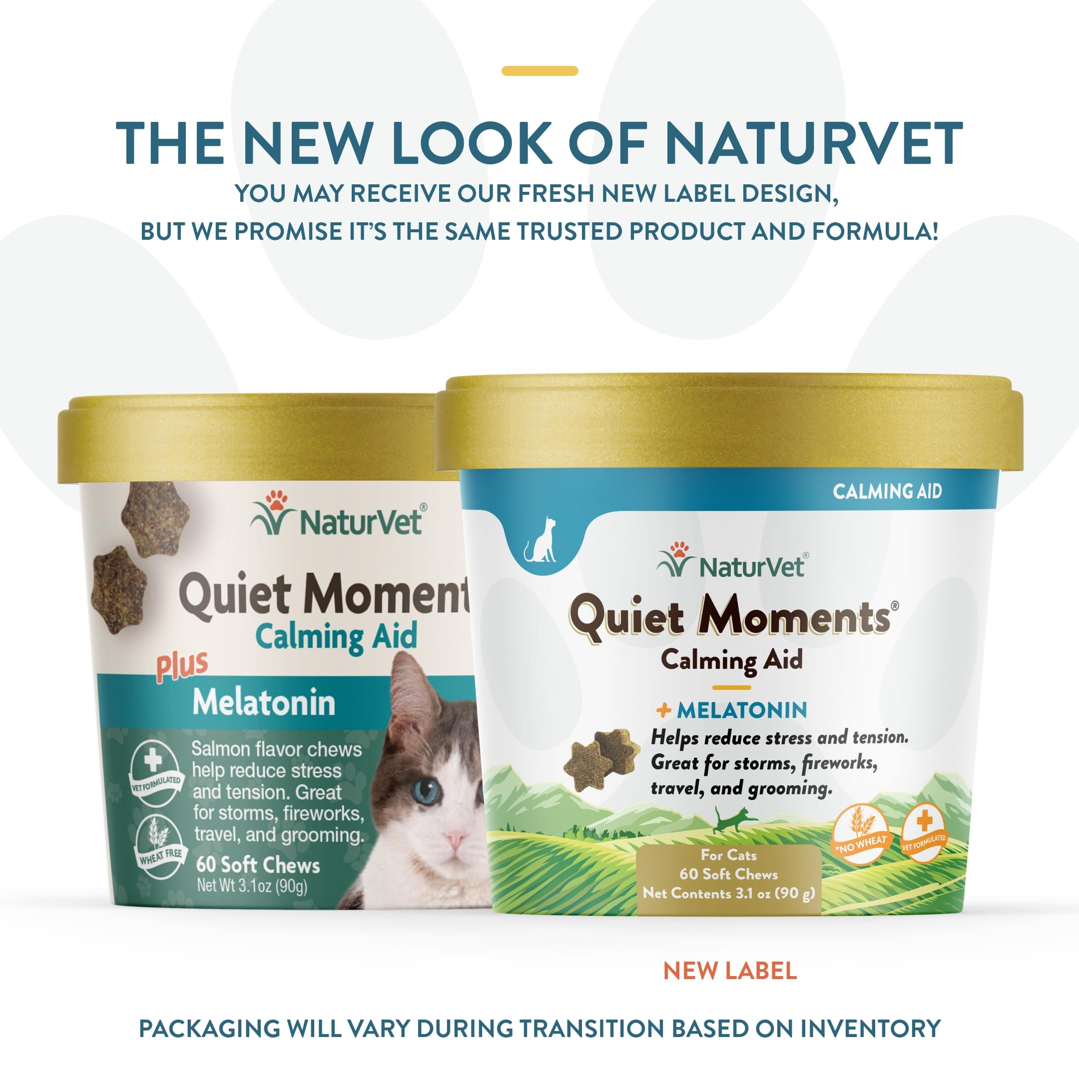Foto 3 pulgar | Calming Aid Naturvet Quiet Moments Para Gatos Con Melatonina, 60 Comprimidos Masticables - Venta Internacional.