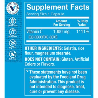 Foto 3 | Complementa The Vitamin Shoppe C-1000 Con 1000 Mg De Vitamina C - Venta Internacional.