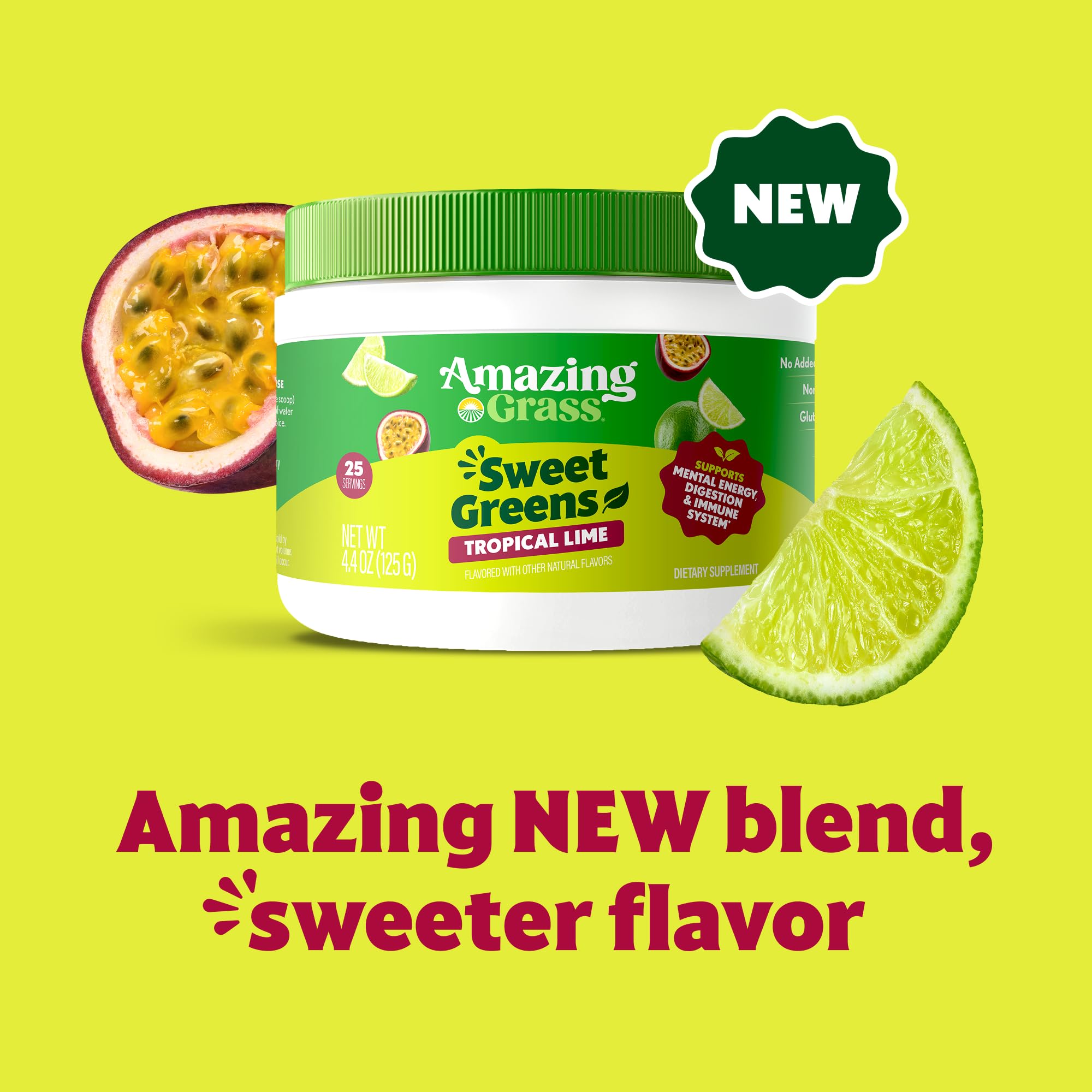Foto 3 pulgar | Suplemento Amazing Grass Sweet Greens Digestive Health 30s - Venta Internacional.